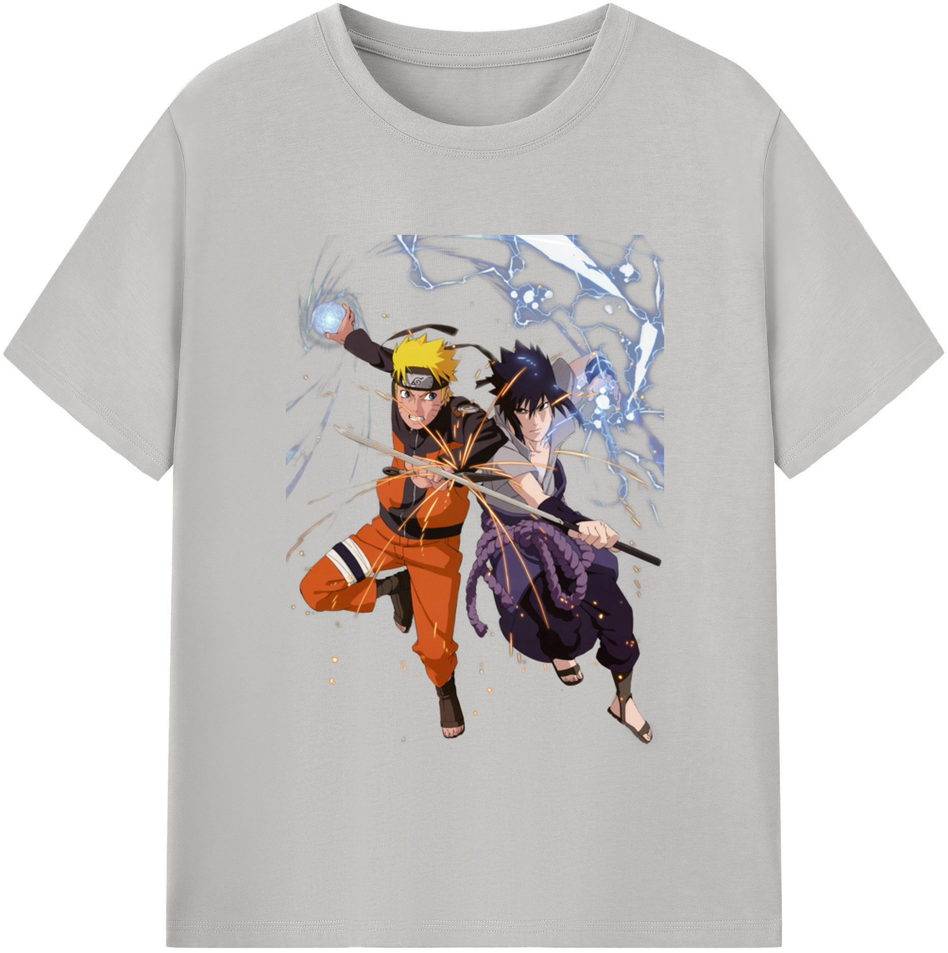 （画像用） NARUTO -ナルト- うずまき ナルト Uzumaki Naruto 綿100％半袖Tシャツ（フロントプリント）