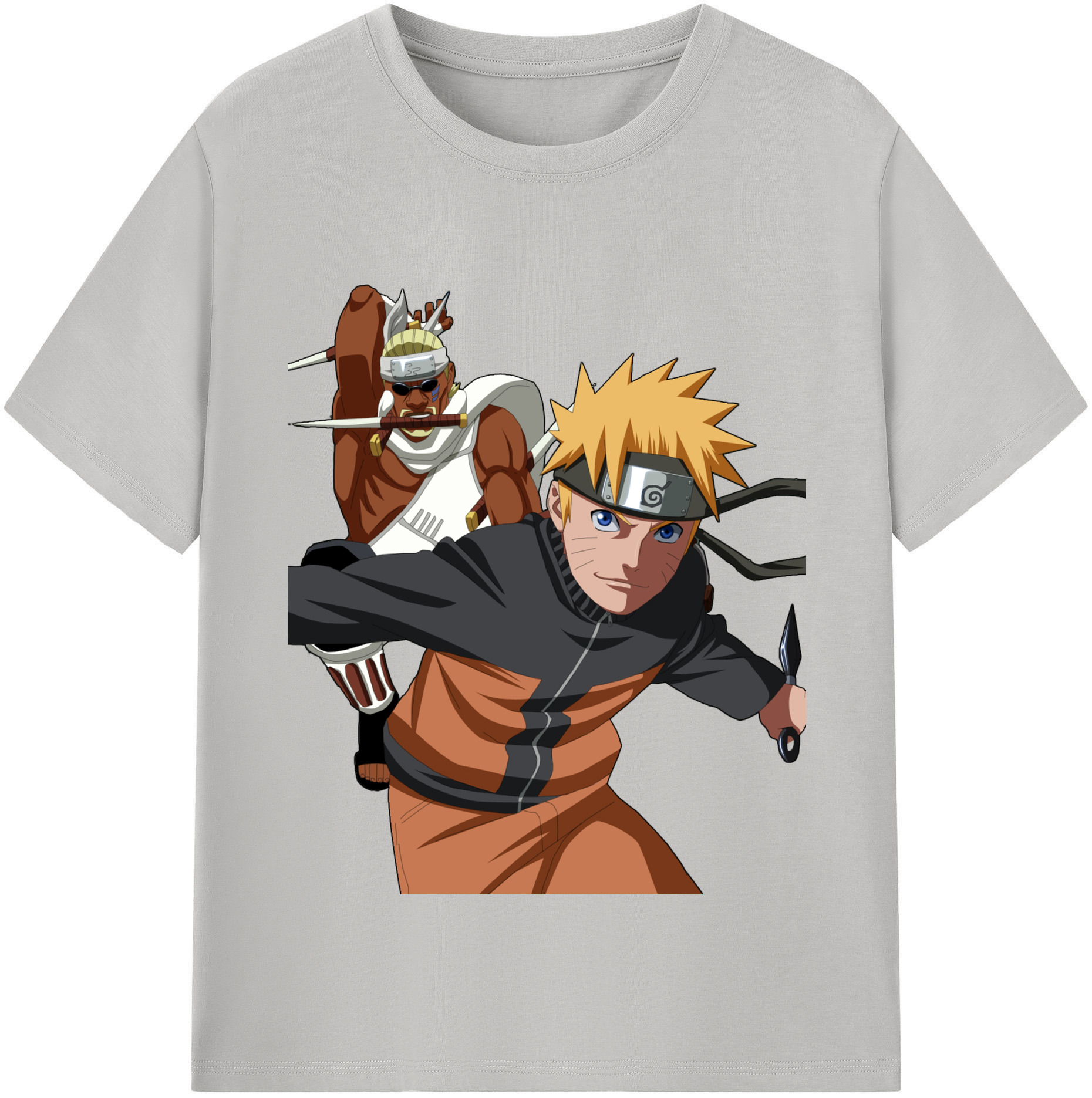 （画像用） NARUTO -ナルト- うずまき ナルト Uzumaki Naruto 綿100％半袖Tシャツ（フロントプリント）