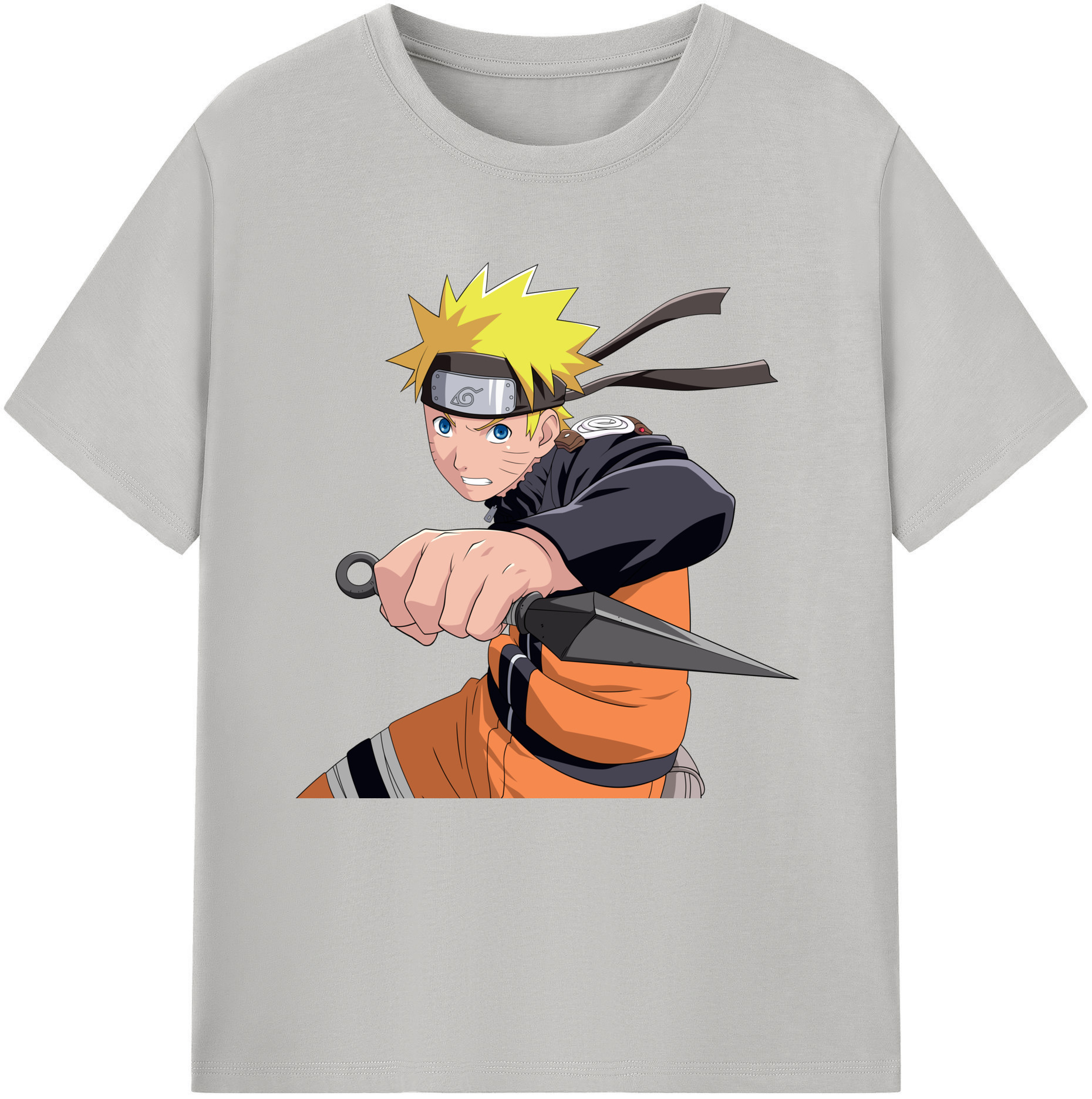 （画像用） NARUTO -ナルト- うずまき ナルト Uzumaki Naruto 綿100％半袖Tシャツ（フロントプリント）