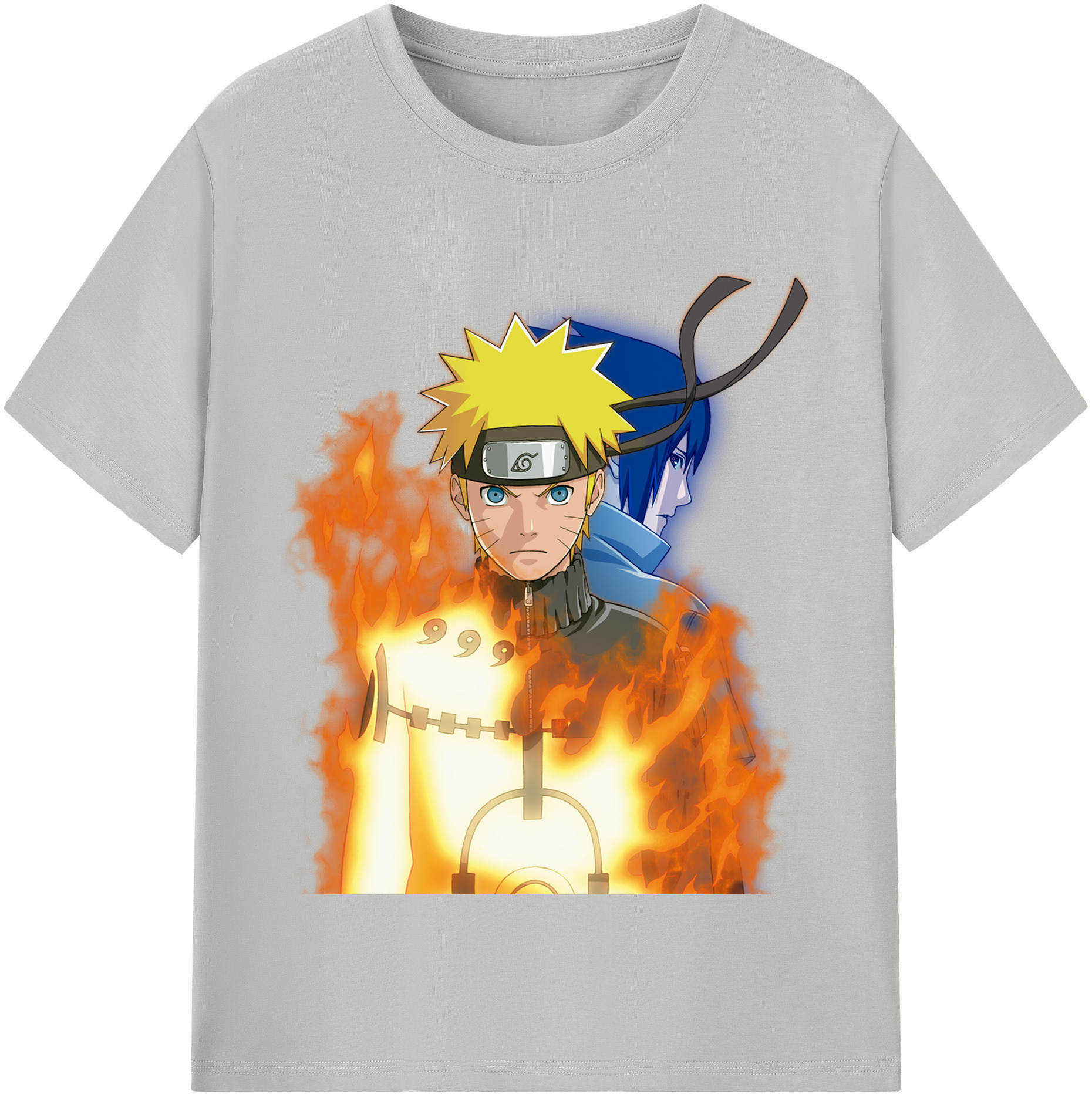 （画像用） NARUTO -ナルト- うずまき ナルト Uzumaki Naruto 綿100％半袖Tシャツ（フロントプリント）