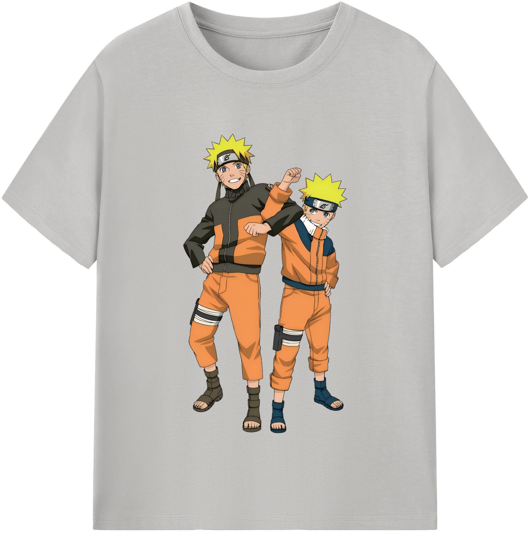 （画像用） NARUTO -ナルト- うずまき ナルト Uzumaki Naruto 綿100％半袖Tシャツ（フロントプリント）