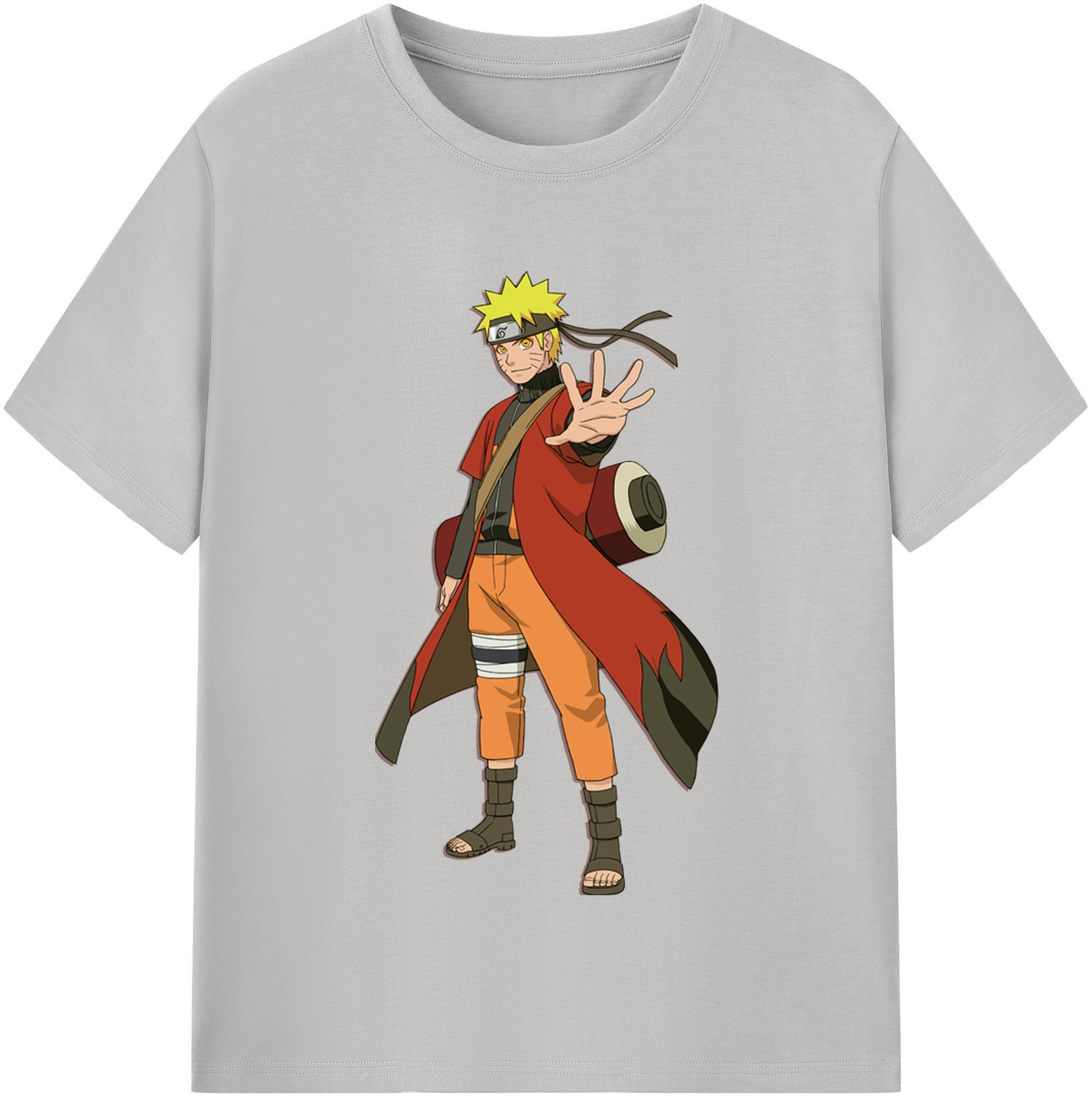 （画像用） NARUTO -ナルト- うずまき ナルト Uzumaki Naruto 綿100％半袖Tシャツ（フロントプリント）
