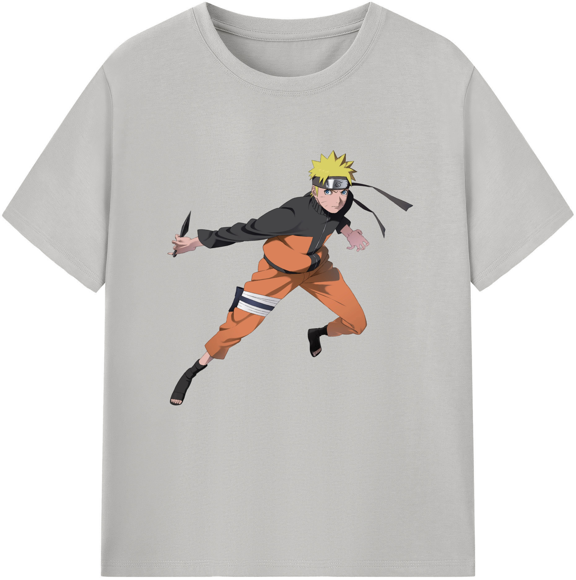 （画像用） NARUTO -ナルト- うずまき ナルト Uzumaki Naruto 綿100％半袖Tシャツ（フロントプリント）