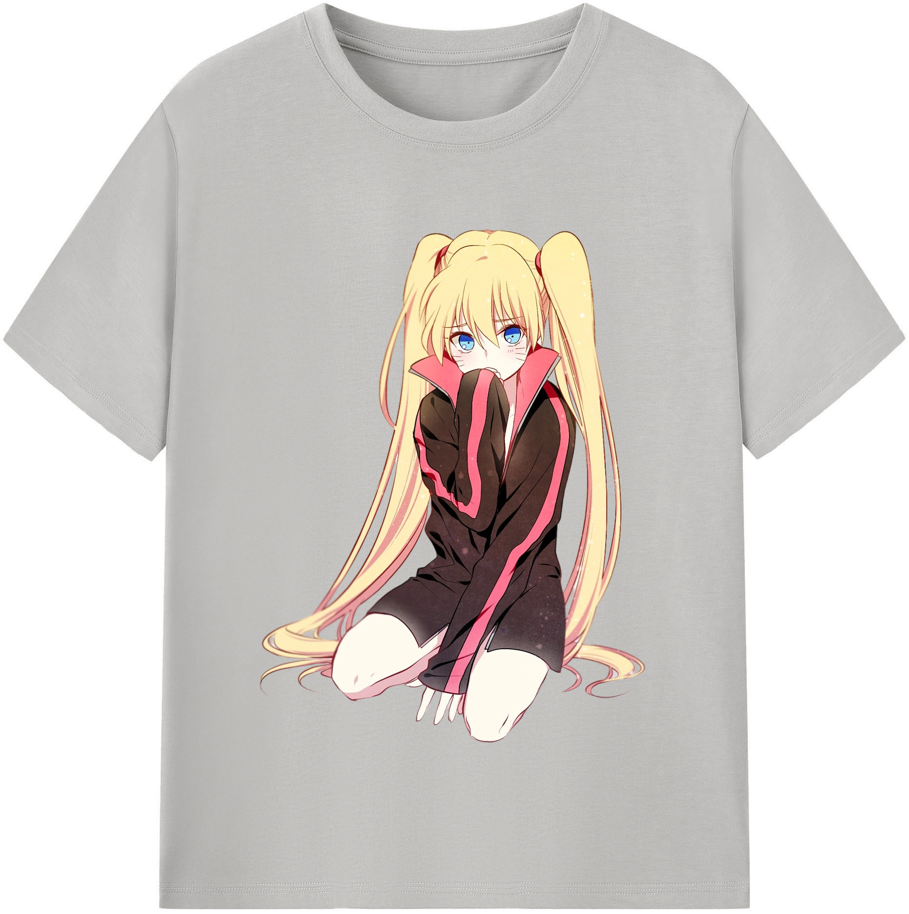 （画像用） NARUTO -ナルト- うずまき ナルト Uzumaki Naruto 綿100％半袖Tシャツ（フロントプリント）