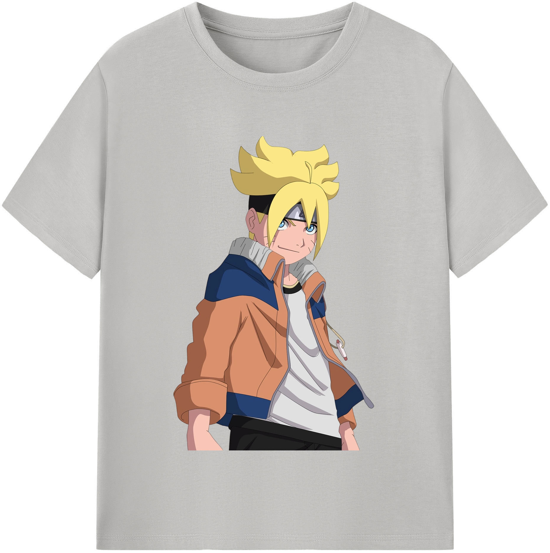 （画像用） NARUTO -ナルト- うずまき ナルト Uzumaki Naruto 綿100％半袖Tシャツ（フロントプリント）