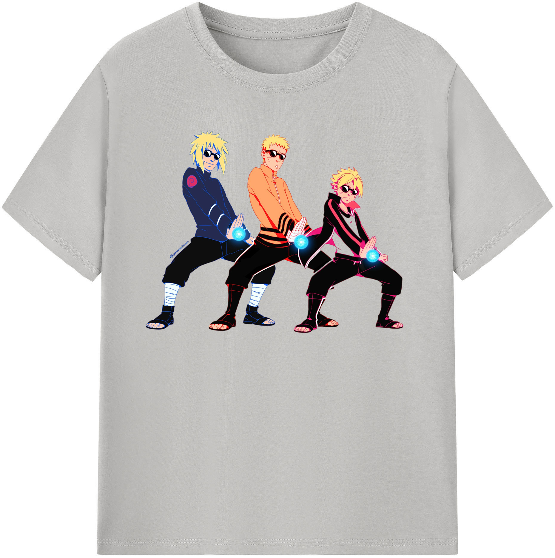 （画像用） NARUTO -ナルト- うずまき ナルト Uzumaki Naruto 綿100％半袖Tシャツ（フロントプリント）