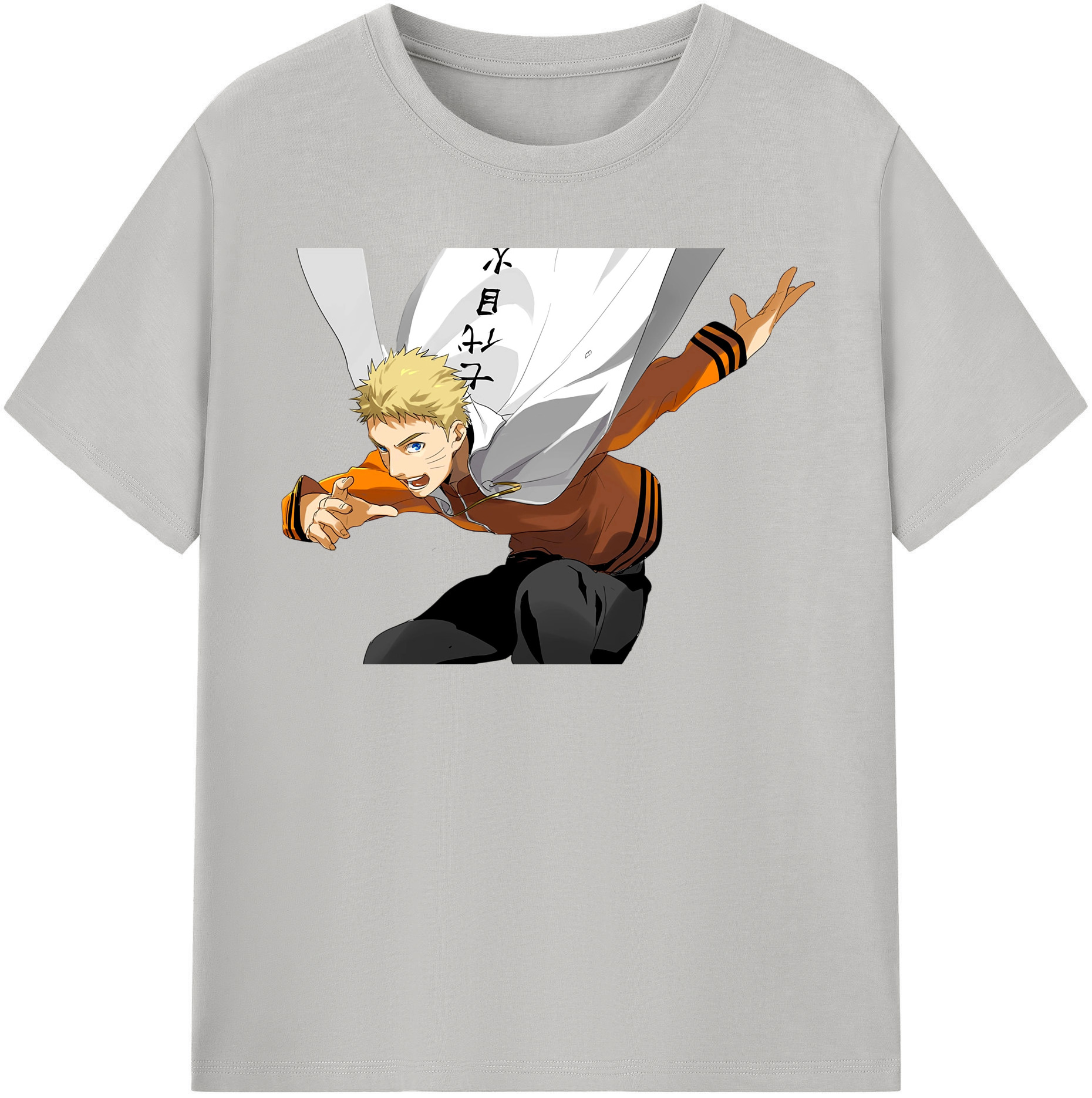 （画像用） NARUTO -ナルト- うずまき ナルト Uzumaki Naruto 綿100％半袖Tシャツ（フロントプリント）