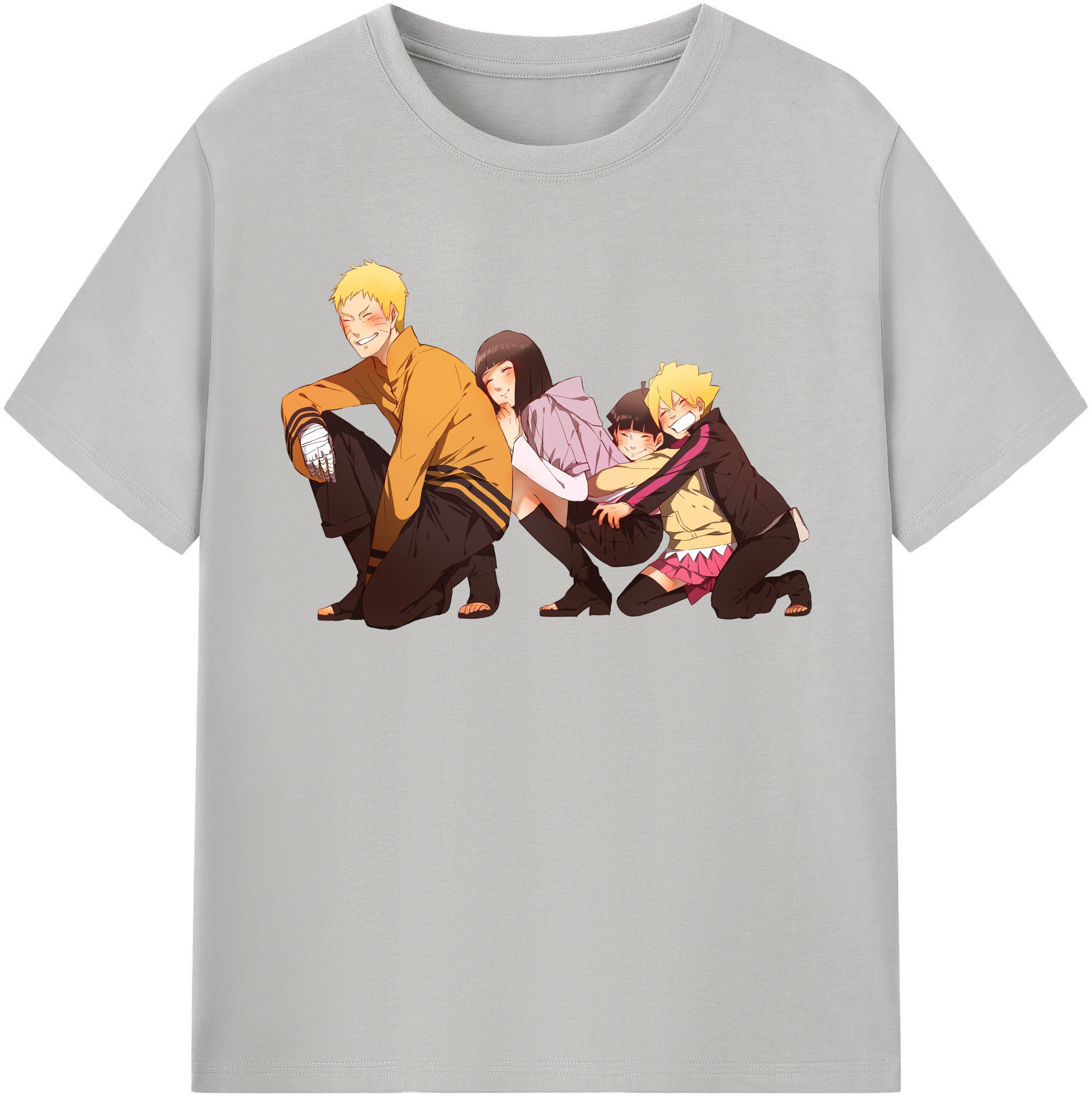 （画像用） NARUTO -ナルト- うずまき ナルト Uzumaki Naruto 綿100％半袖Tシャツ（フロントプリント）