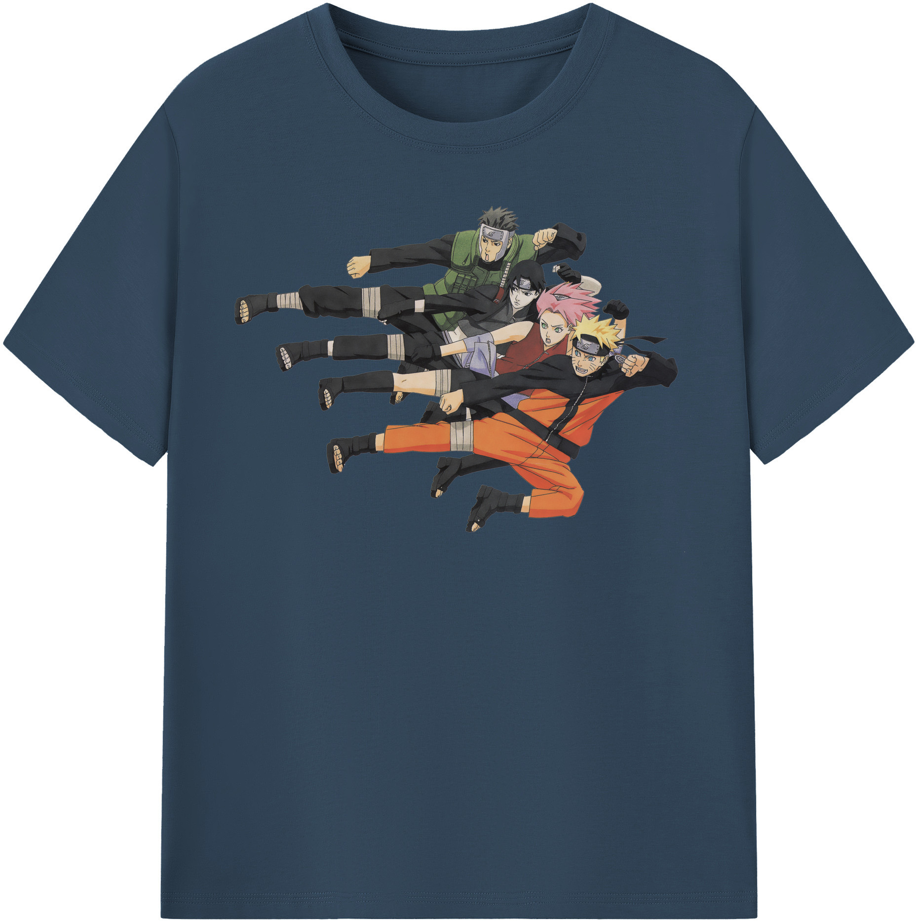 （画像用） NARUTO -ナルト- うずまき ナルト Uzumaki Naruto 綿100％半袖Tシャツ（フロントプリント）