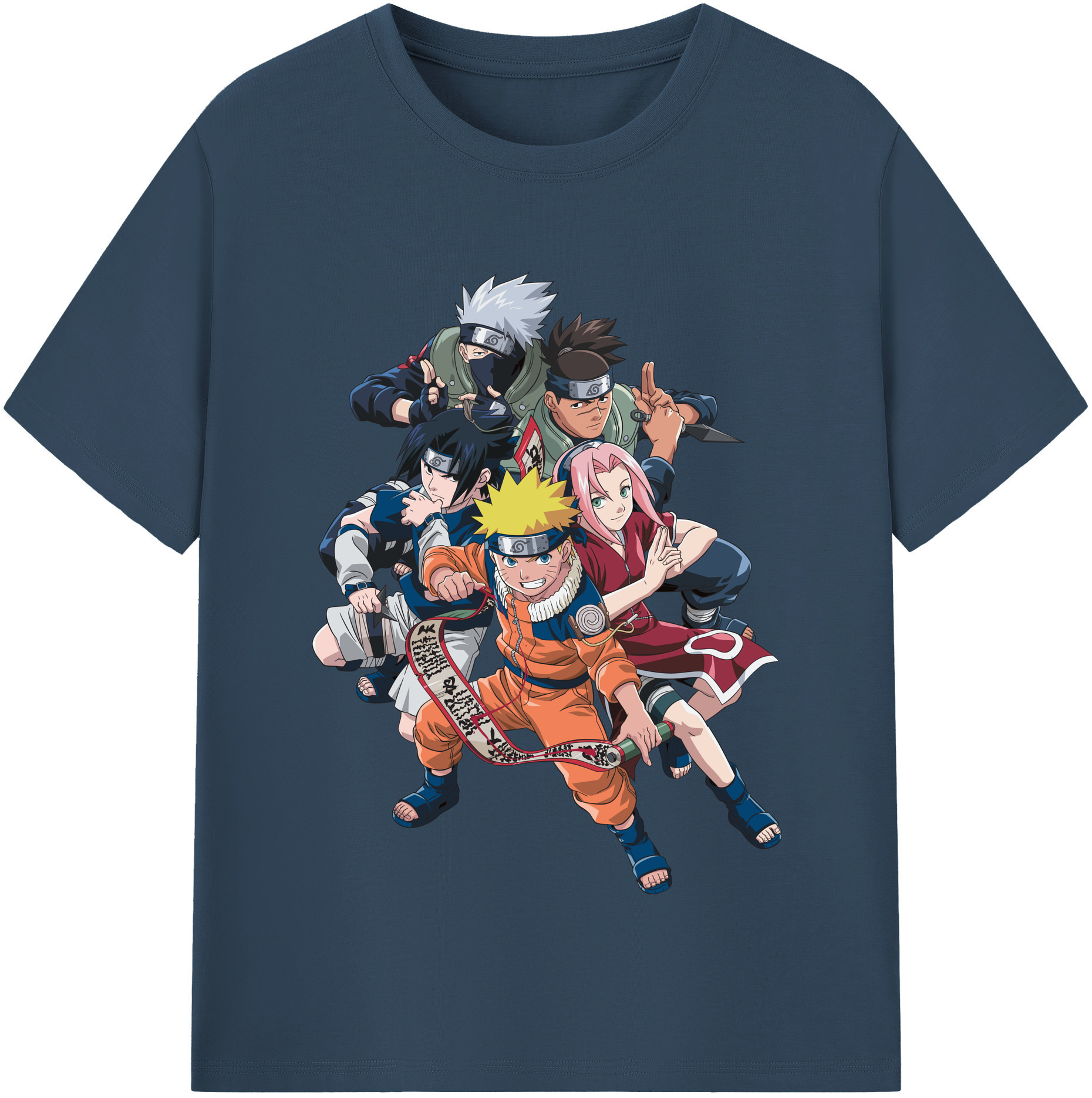 （画像用） NARUTO -ナルト- うずまき ナルト Uzumaki Naruto 綿100％半袖Tシャツ（フロントプリント）