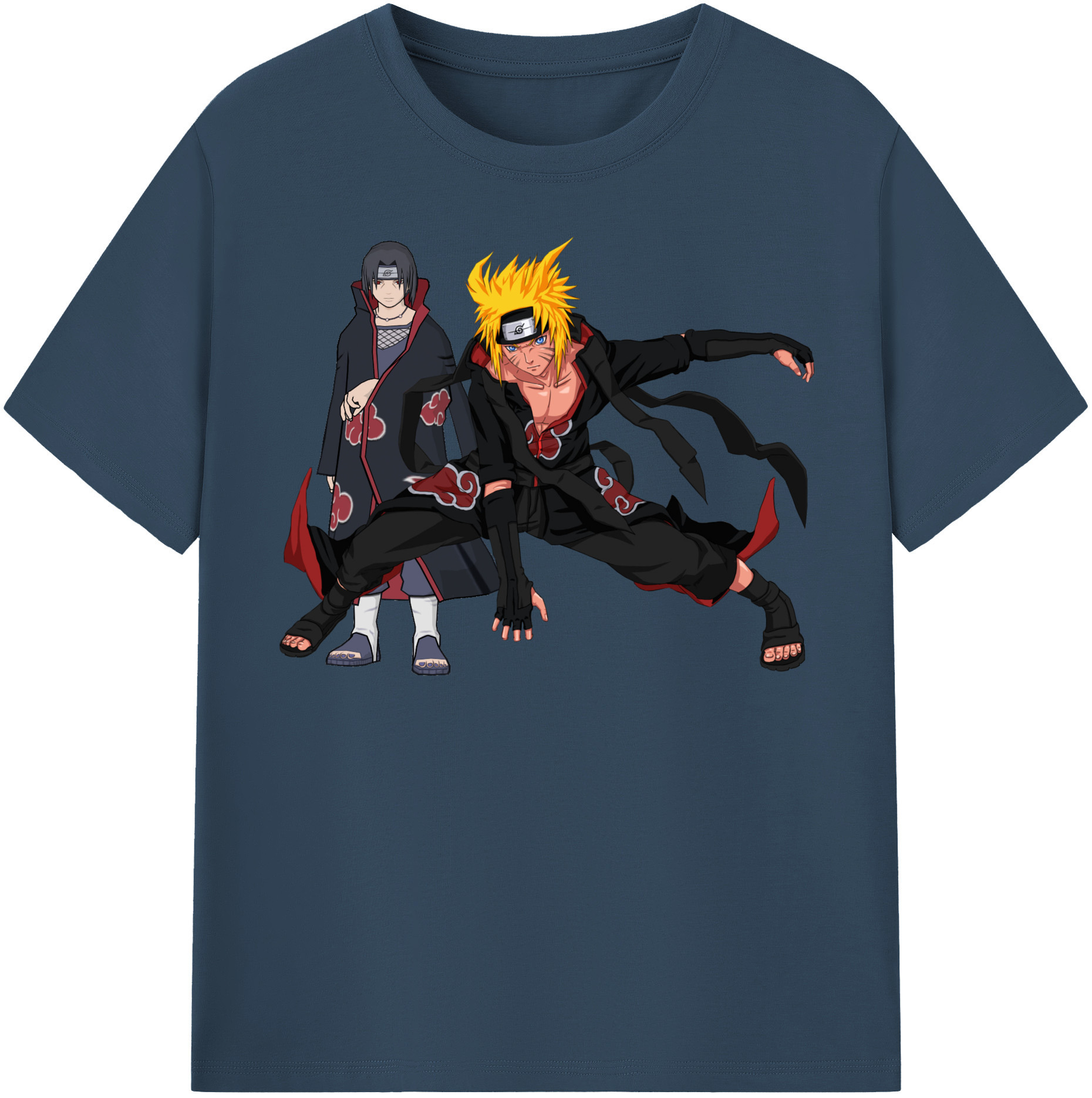 （画像用） NARUTO -ナルト- うずまき ナルト Uzumaki Naruto 綿100％半袖Tシャツ（フロントプリント）
