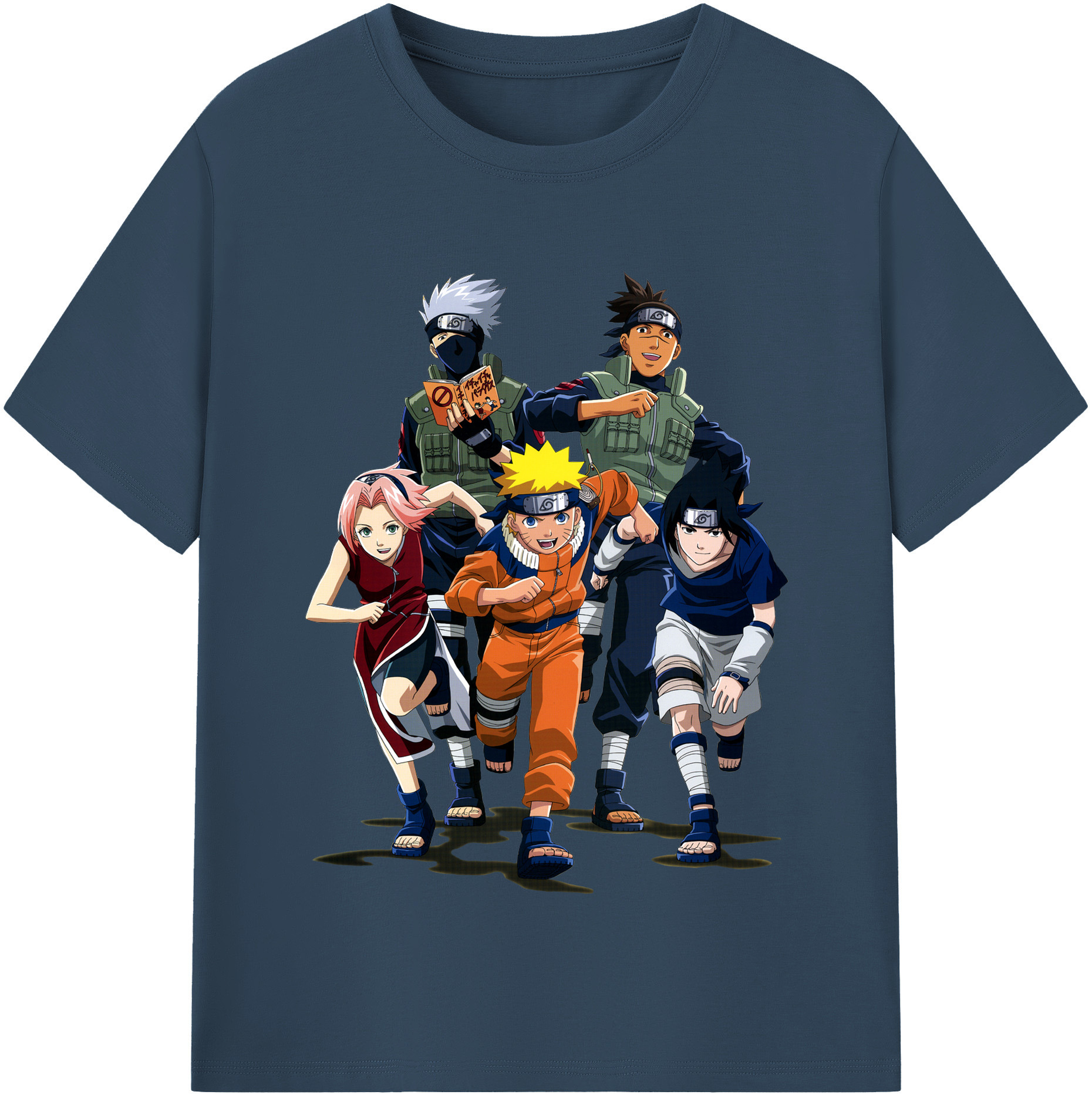 （画像用） NARUTO -ナルト- うずまき ナルト Uzumaki Naruto 綿100％半袖Tシャツ（フロントプリント）