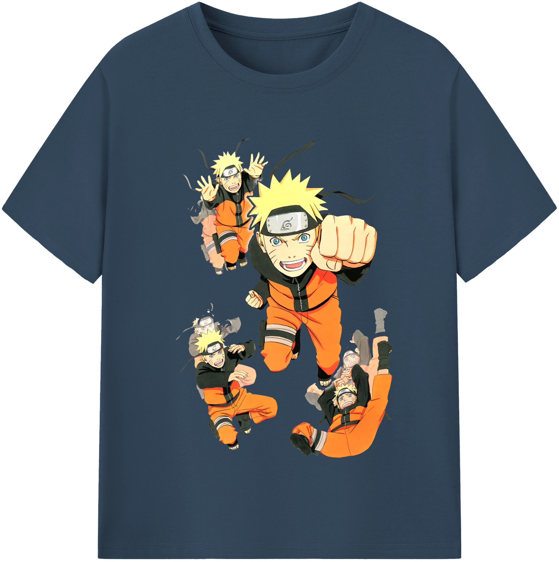 （画像用） NARUTO -ナルト- うずまき ナルト Uzumaki Naruto 綿100％半袖Tシャツ（フロントプリント）