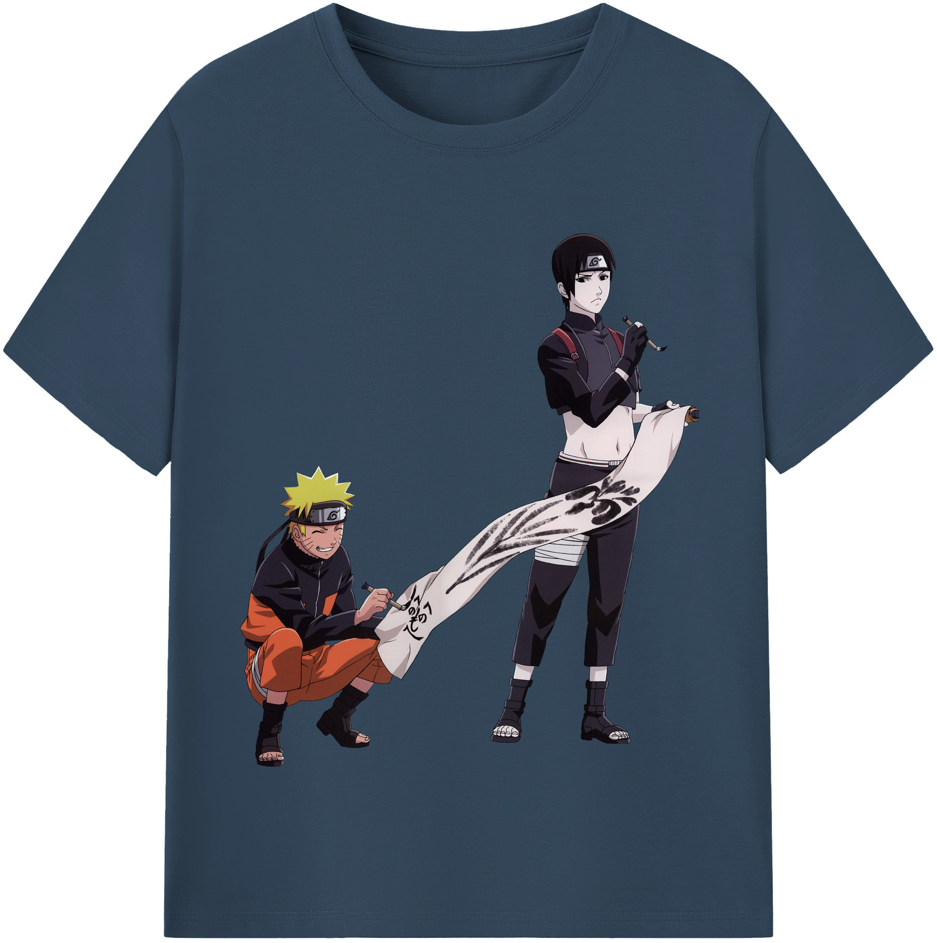 （画像用） NARUTO -ナルト- うずまき ナルト Uzumaki Naruto 綿100％半袖Tシャツ（フロントプリント）