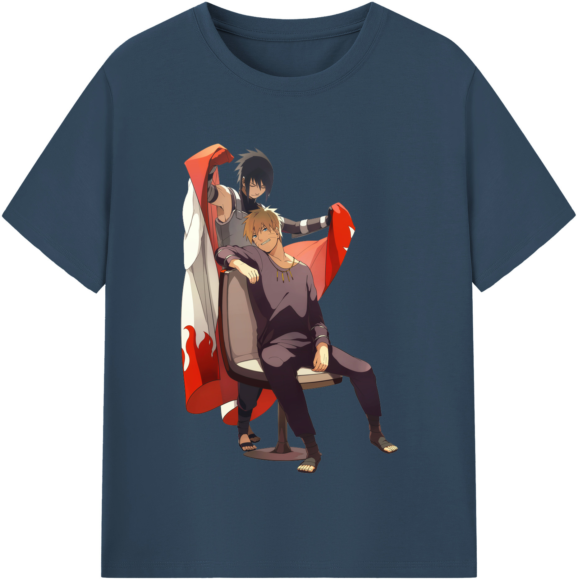 （画像用） NARUTO -ナルト- うずまき ナルト Uzumaki Naruto 綿100％半袖Tシャツ（フロントプリント）