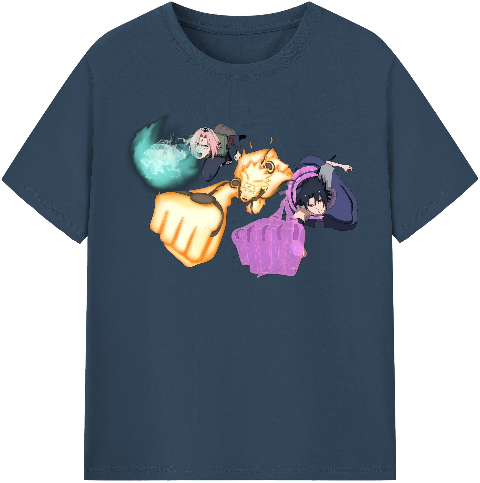 （画像用） NARUTO -ナルト- うずまき ナルト Uzumaki Naruto 綿100％半袖Tシャツ（フロントプリント）