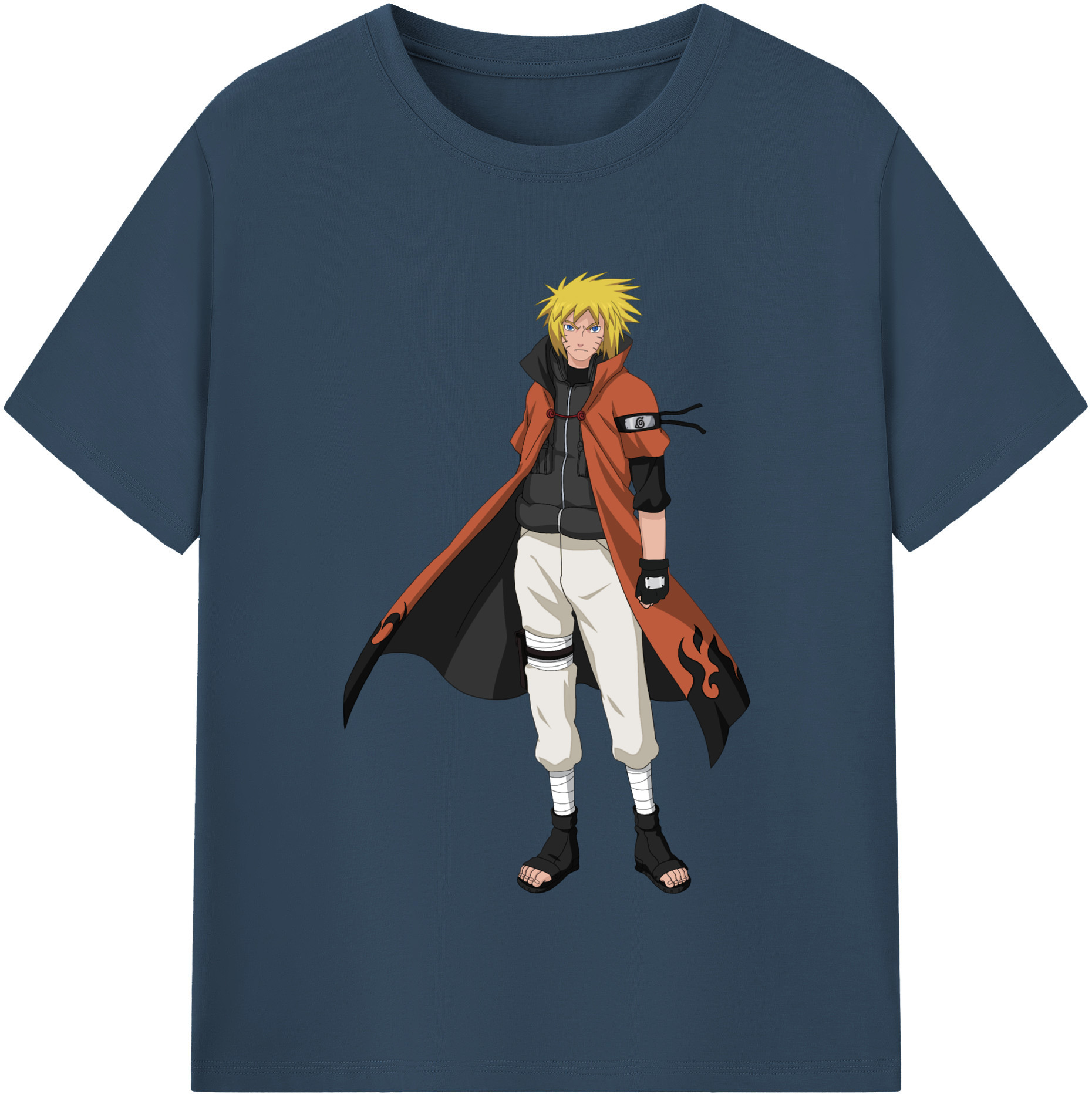 （画像用） NARUTO -ナルト- うずまき ナルト Uzumaki Naruto 綿100％半袖Tシャツ（フロントプリント）