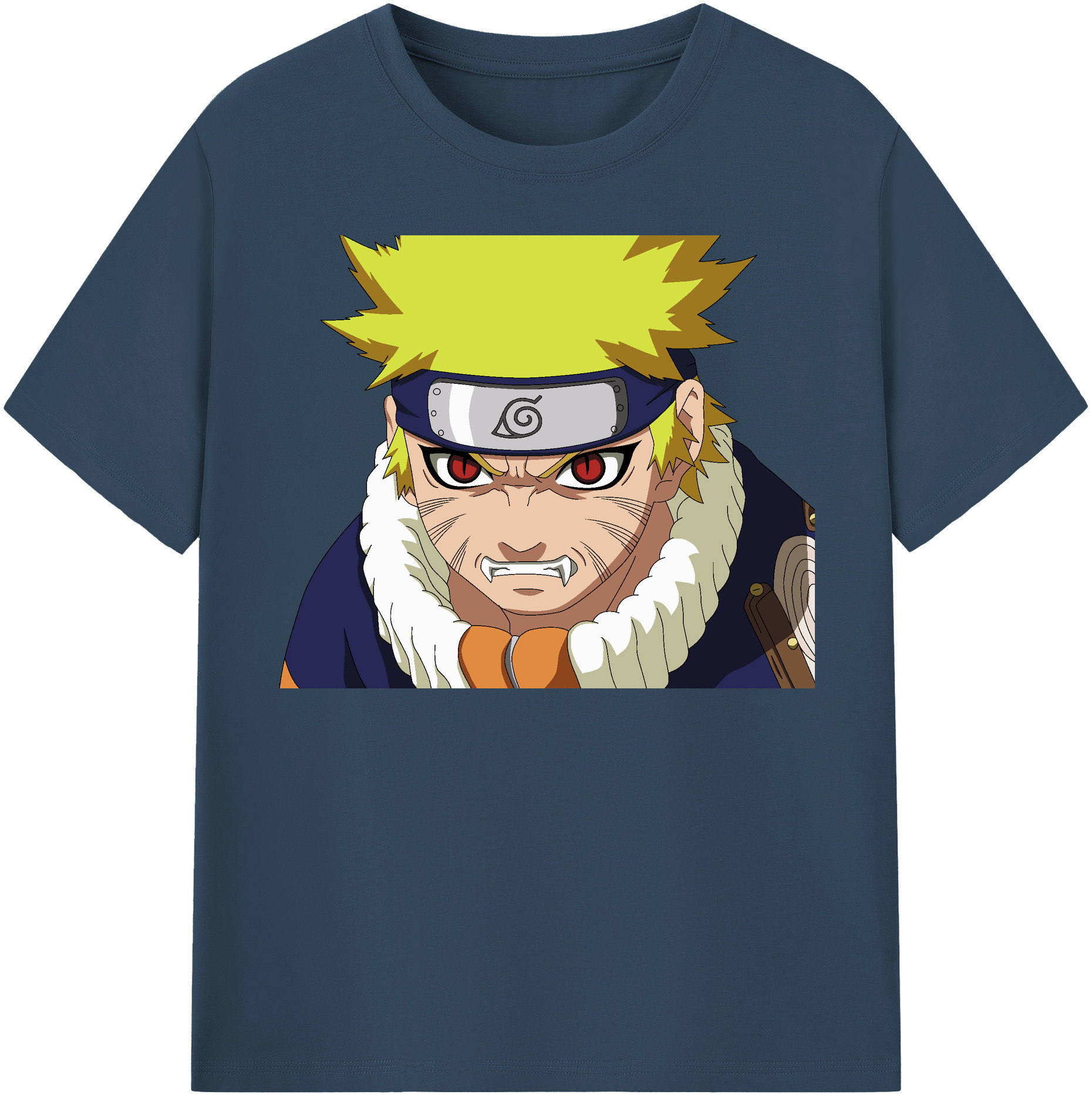 （画像用） NARUTO -ナルト- うずまき ナルト Uzumaki Naruto 綿100％半袖Tシャツ（フロントプリント）