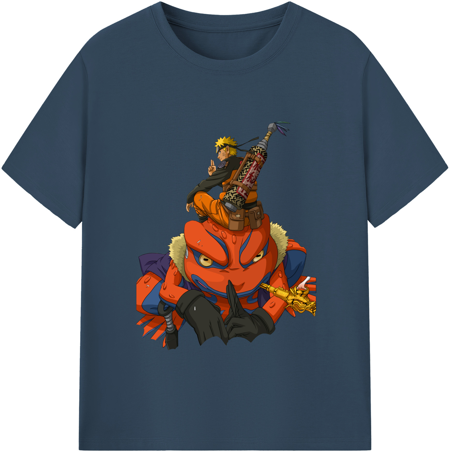 （画像用） NARUTO -ナルト- うずまき ナルト Uzumaki Naruto 綿100％半袖Tシャツ（フロントプリント）