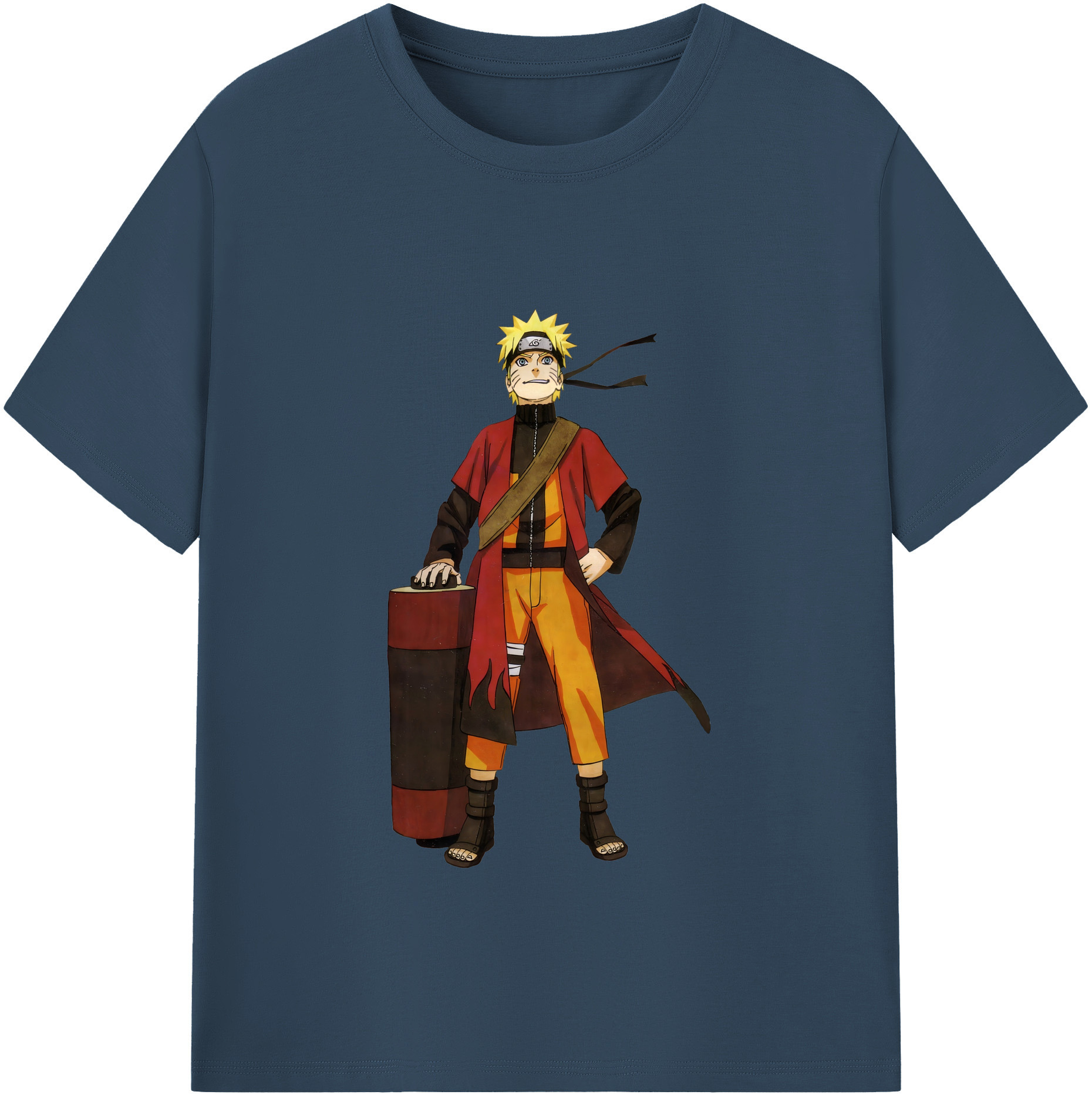 （画像用） NARUTO -ナルト- うずまき ナルト Uzumaki Naruto 綿100％半袖Tシャツ（フロントプリント）