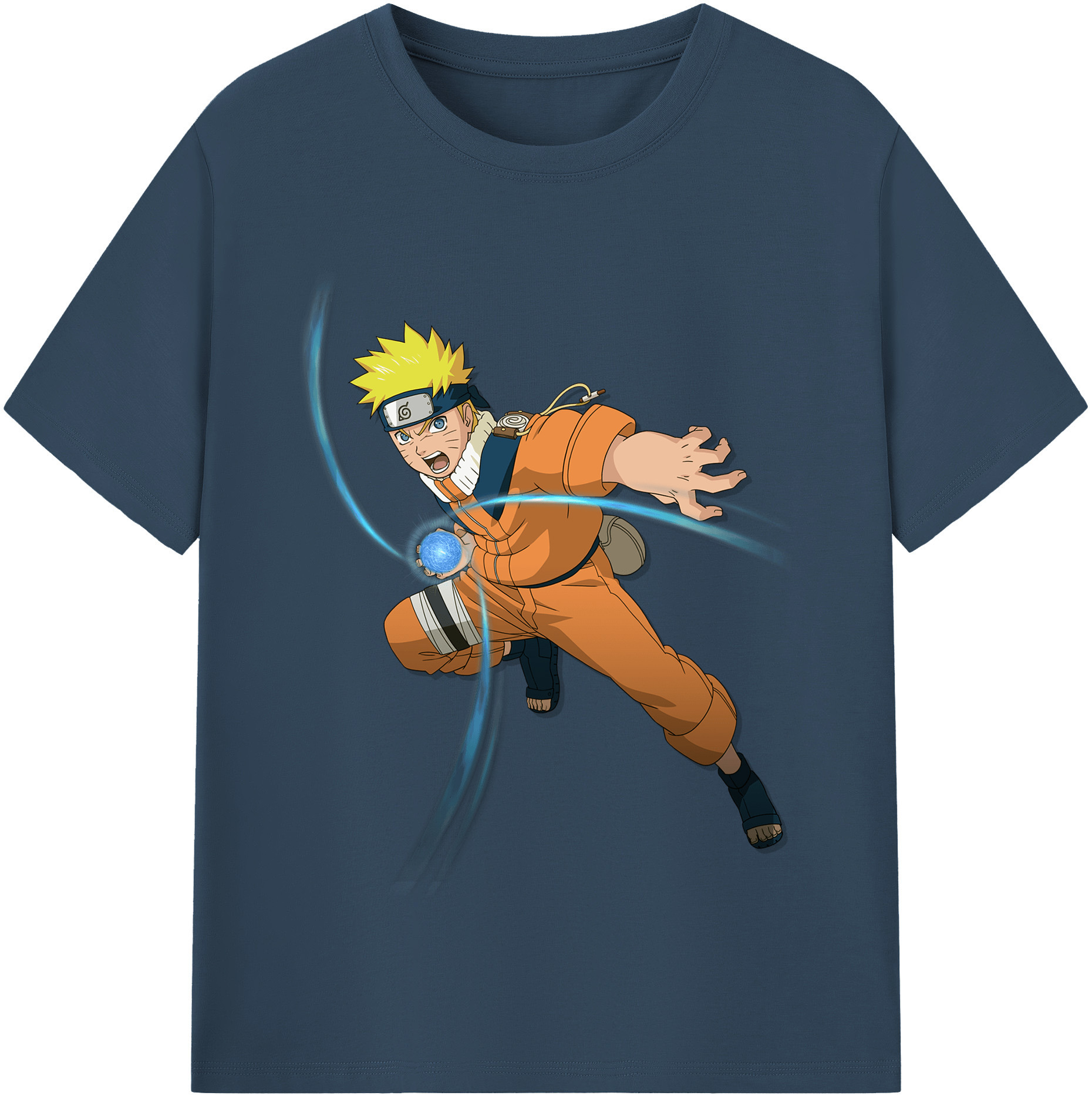（画像用） NARUTO -ナルト- うずまき ナルト Uzumaki Naruto 綿100％半袖Tシャツ（フロントプリント）