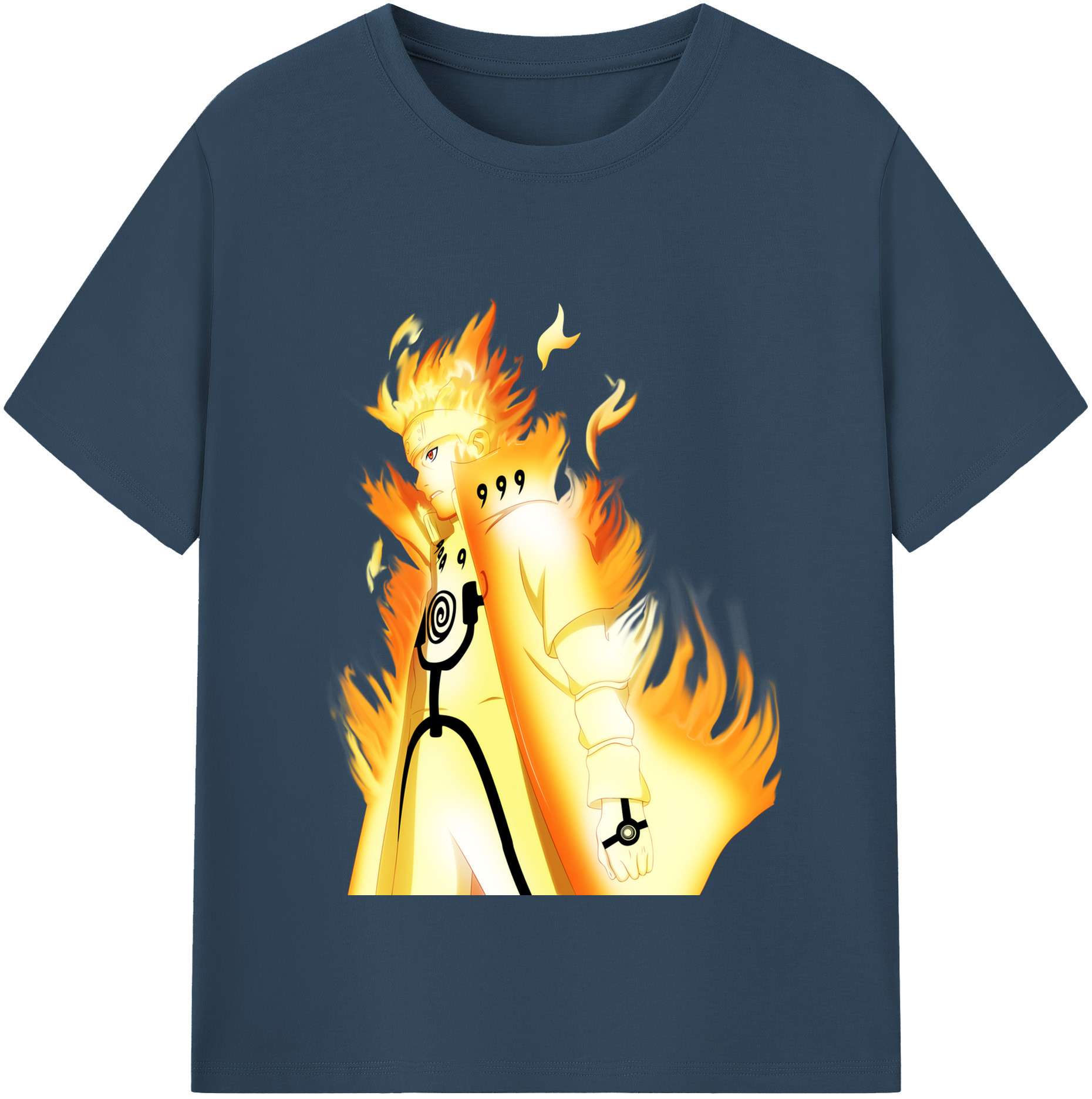 （画像用） NARUTO -ナルト- うずまき ナルト Uzumaki Naruto 綿100％半袖Tシャツ（フロントプリント）