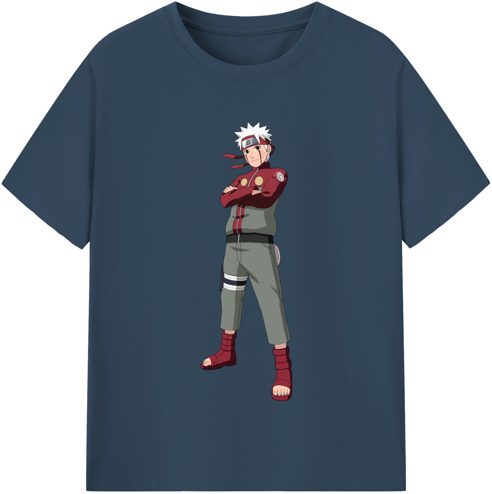 （画像用） NARUTO -ナルト- うずまき ナルト Uzumaki Naruto 綿100％半袖Tシャツ（フロントプリント）