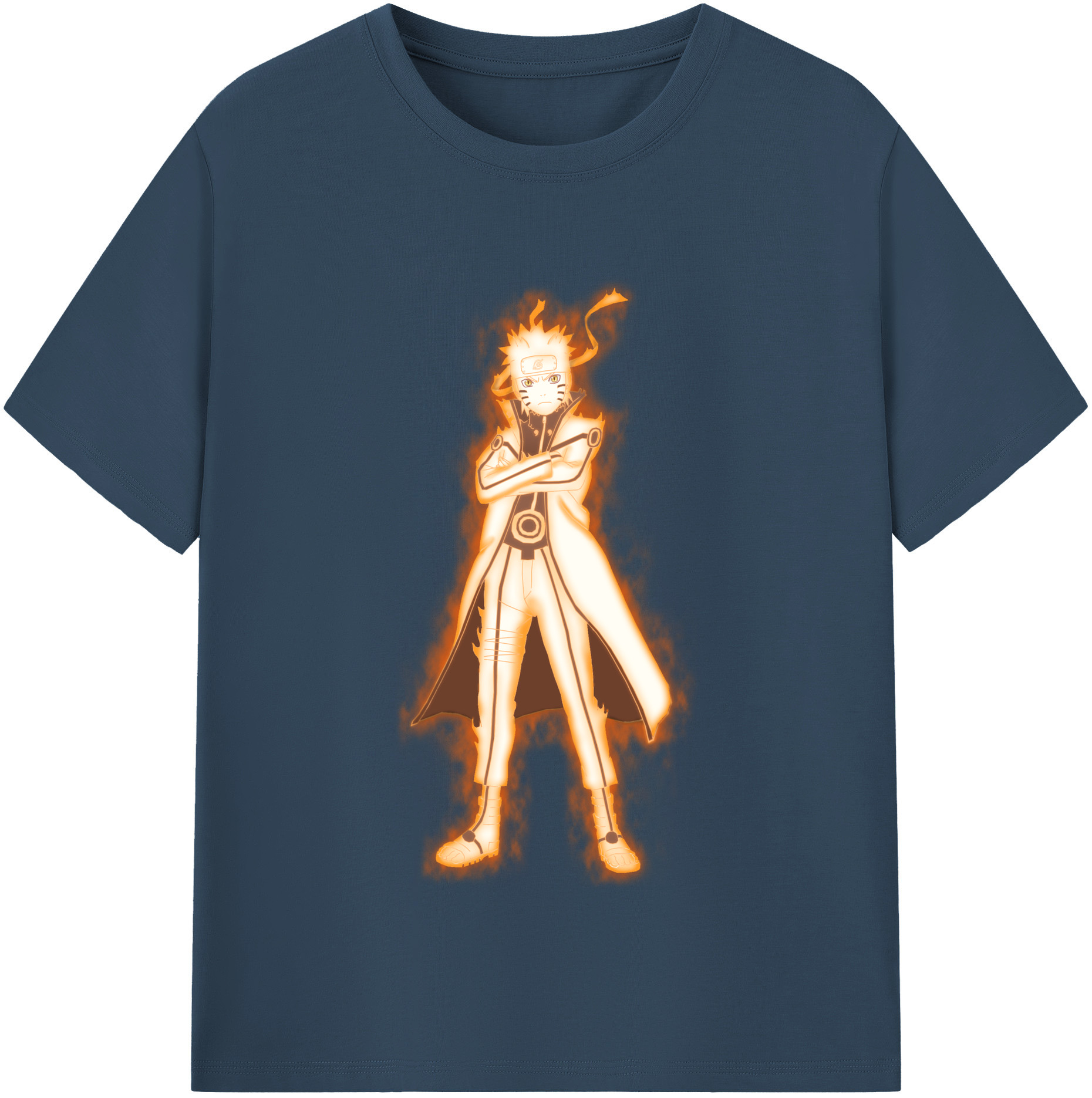 （画像用） NARUTO -ナルト- うずまき ナルト Uzumaki Naruto 綿100％半袖Tシャツ（フロントプリント）