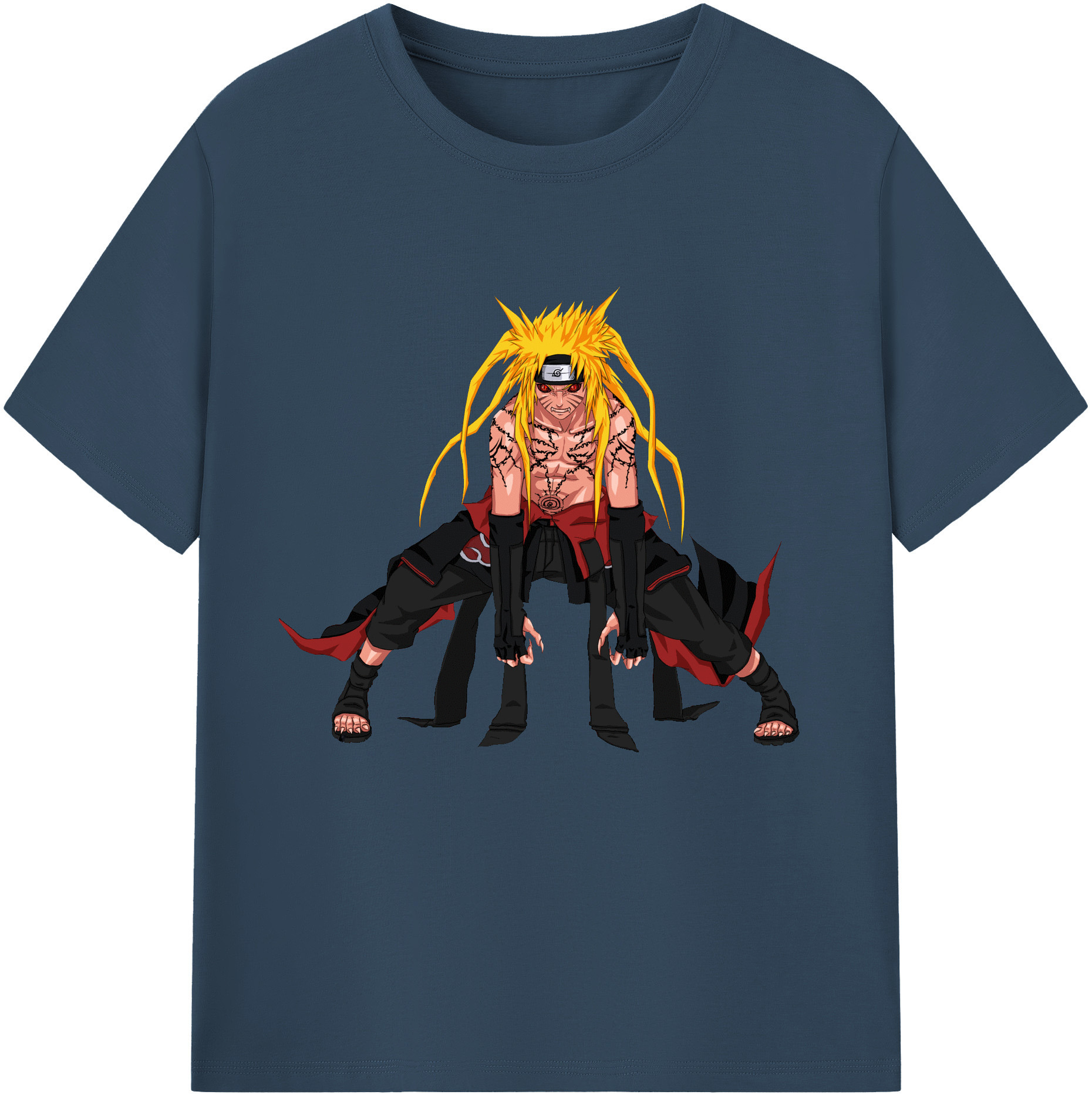 （画像用） NARUTO -ナルト- うずまき ナルト Uzumaki Naruto 綿100％半袖Tシャツ（フロントプリント）