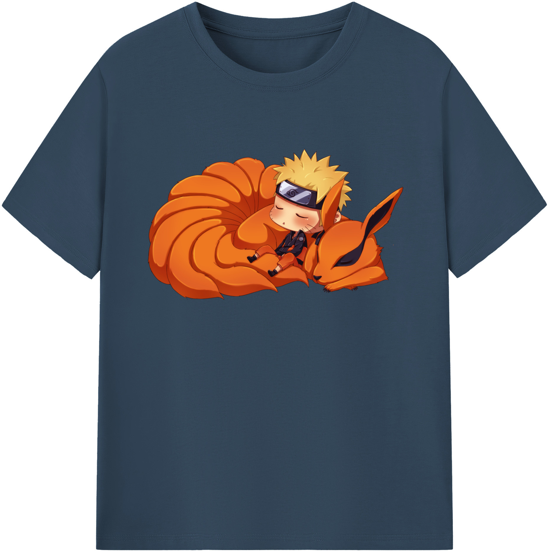（画像用） NARUTO -ナルト- うずまき ナルト Uzumaki Naruto 綿100％半袖Tシャツ（フロントプリント）