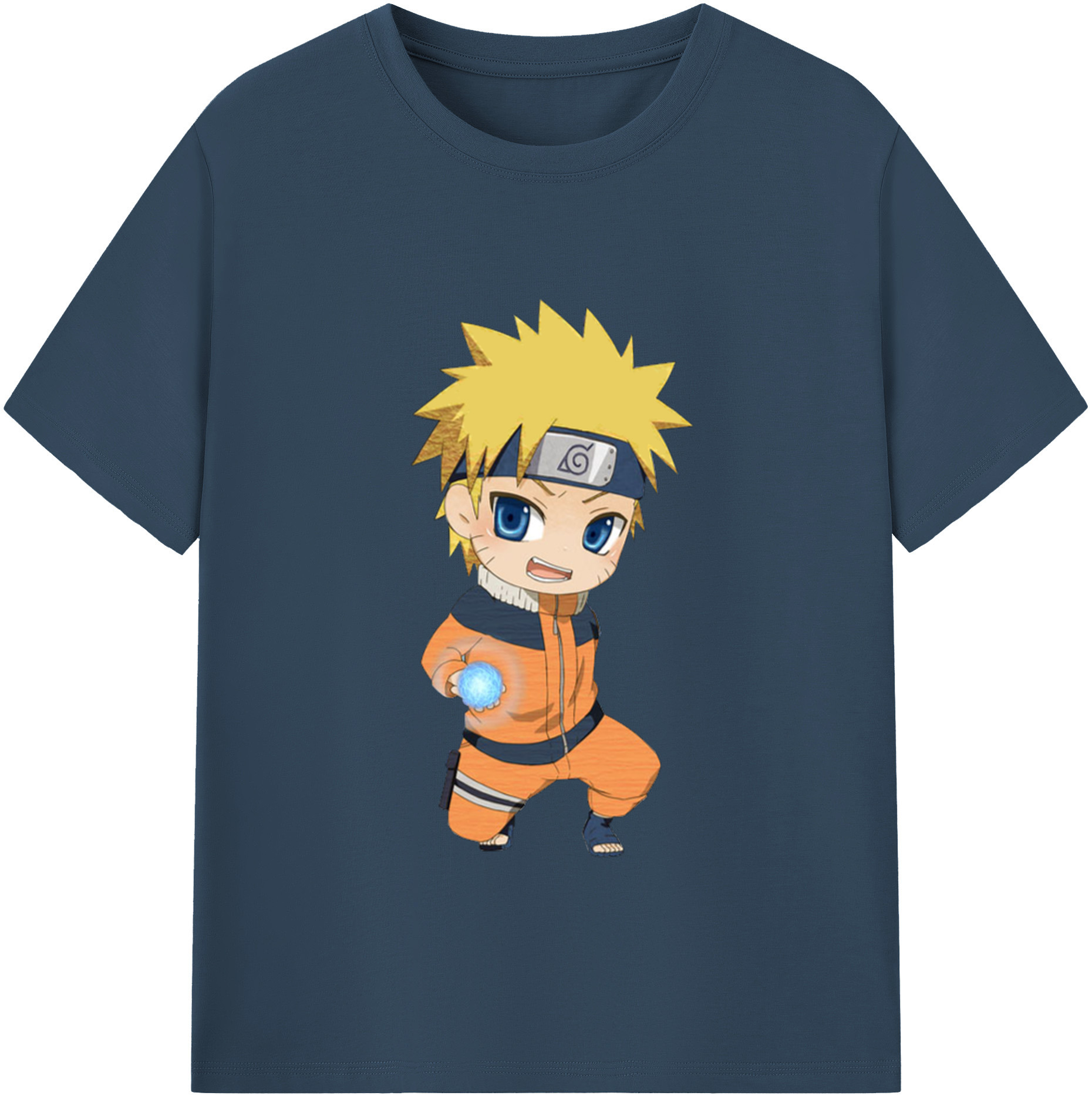 （画像用） NARUTO -ナルト- うずまき ナルト Uzumaki Naruto 綿100％半袖Tシャツ（フロントプリント）