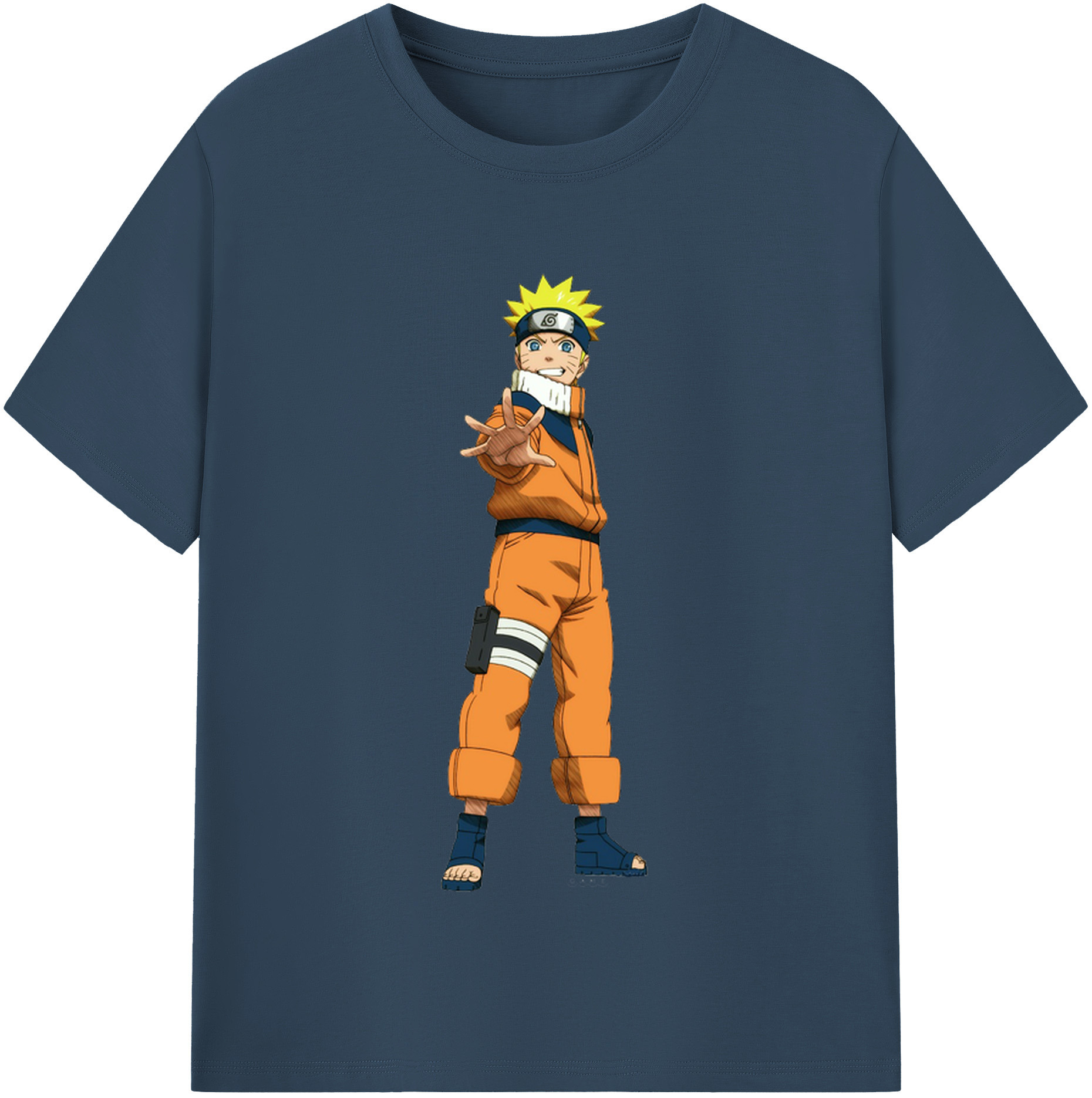 （画像用） NARUTO -ナルト- うずまき ナルト Uzumaki Naruto 綿100％半袖Tシャツ（フロントプリント）