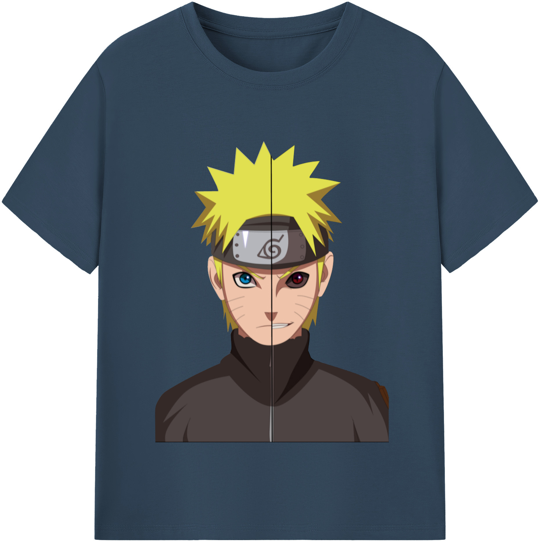 （画像用） NARUTO -ナルト- うずまき ナルト Uzumaki Naruto 綿100％半袖Tシャツ（フロントプリント）