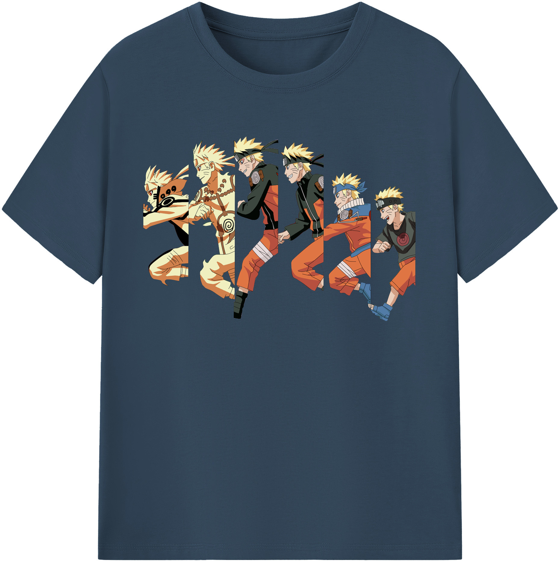（画像用） NARUTO -ナルト- うずまき ナルト Uzumaki Naruto 綿100％半袖Tシャツ（フロントプリント）