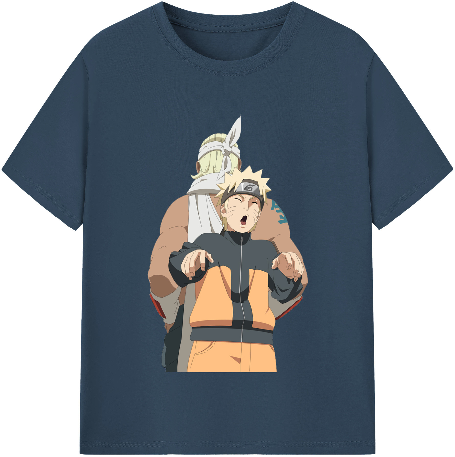 （画像用） NARUTO -ナルト- うずまき ナルト Uzumaki Naruto 綿100％半袖Tシャツ（フロントプリント）