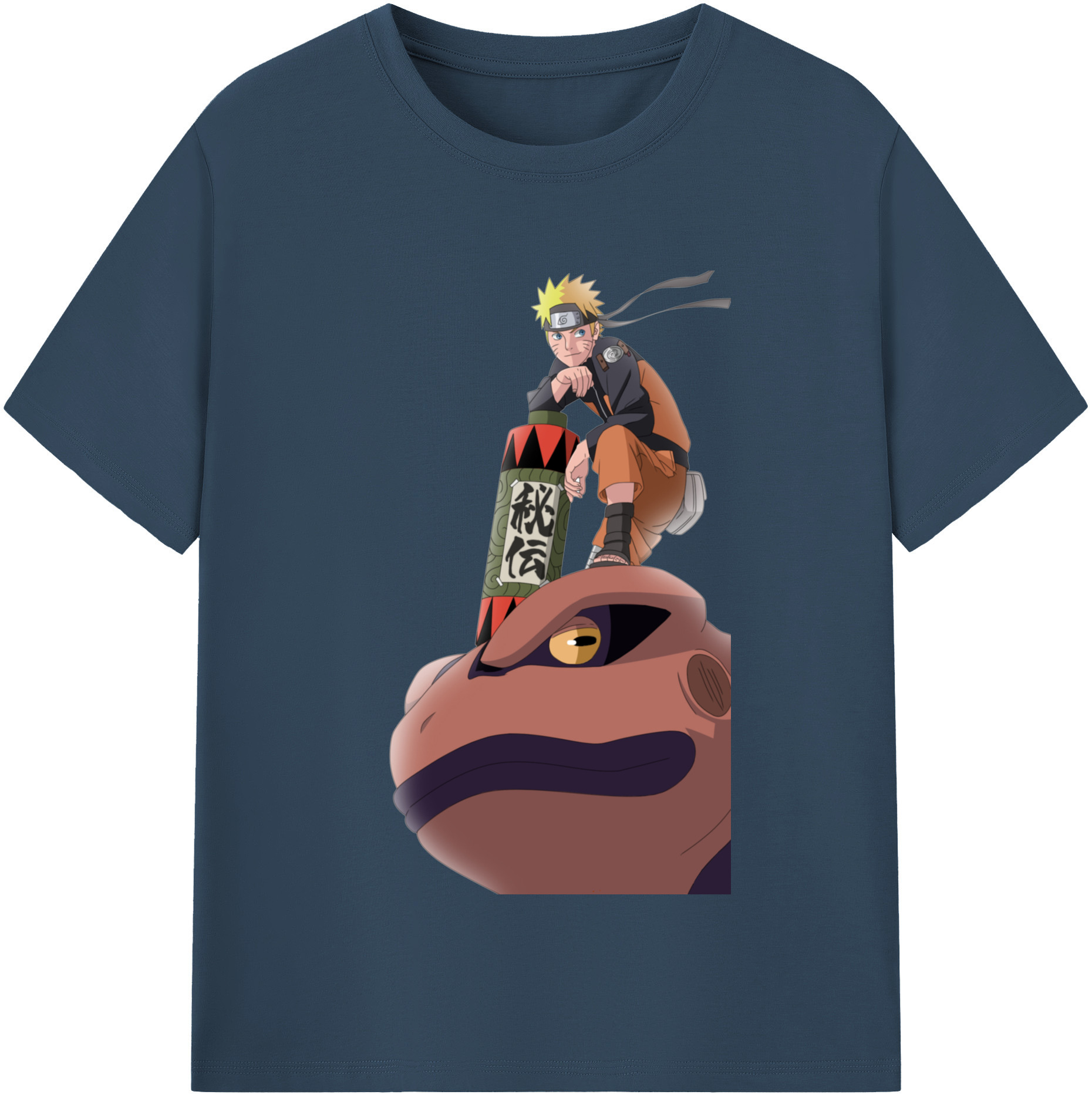 （画像用） NARUTO -ナルト- うずまき ナルト Uzumaki Naruto 綿100％半袖Tシャツ（フロントプリント）