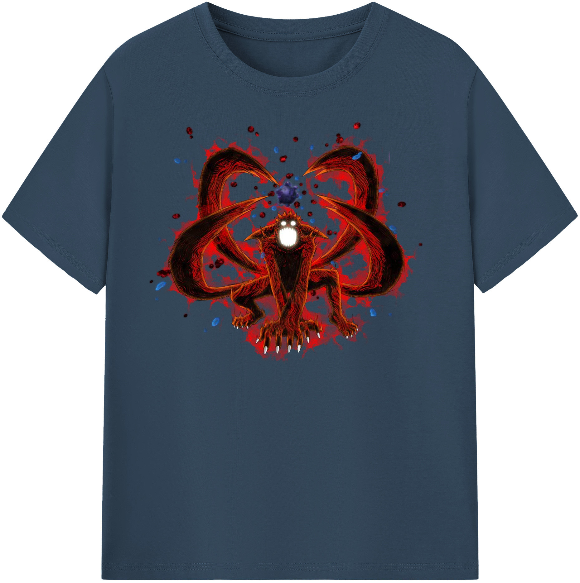 （画像用） NARUTO -ナルト- うずまき ナルト Uzumaki Naruto 綿100％半袖Tシャツ（フロントプリント）