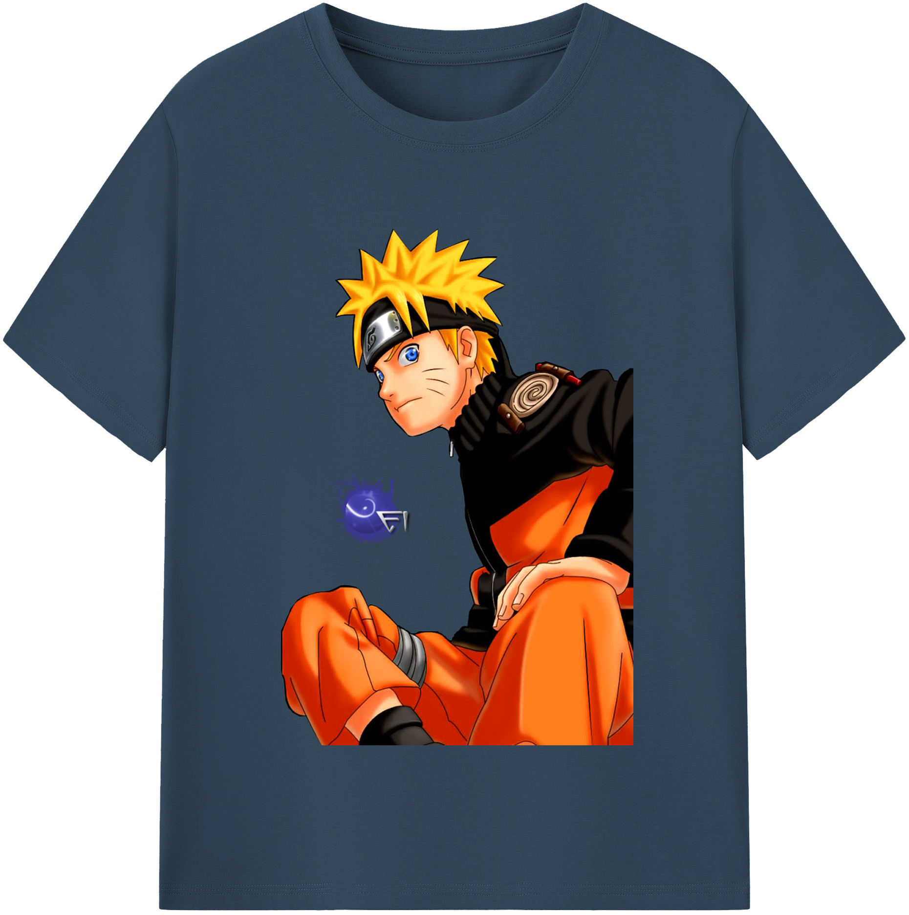 （画像用） NARUTO -ナルト- うずまき ナルト Uzumaki Naruto 綿100％半袖Tシャツ（フロントプリント）