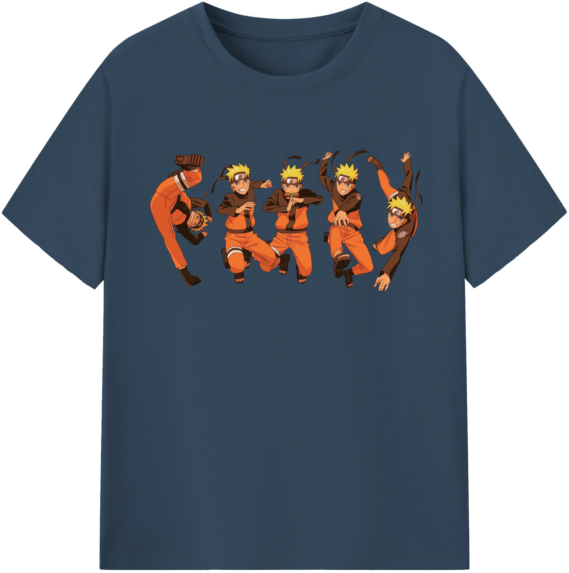 （画像用） NARUTO -ナルト- うずまき ナルト Uzumaki Naruto 綿100％半袖Tシャツ（フロントプリント）