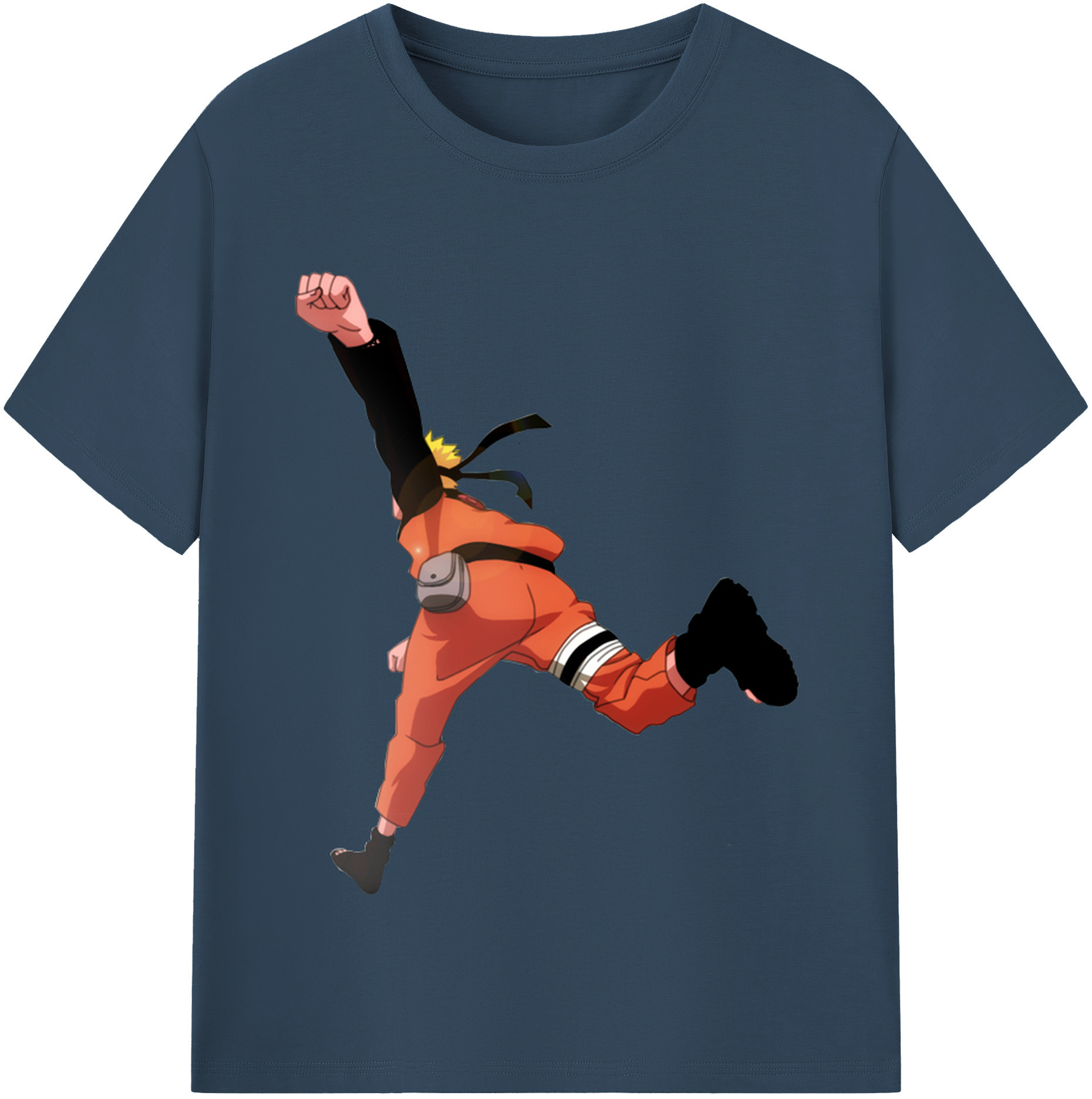（画像用） NARUTO -ナルト- うずまき ナルト Uzumaki Naruto 綿100％半袖Tシャツ（フロントプリント）