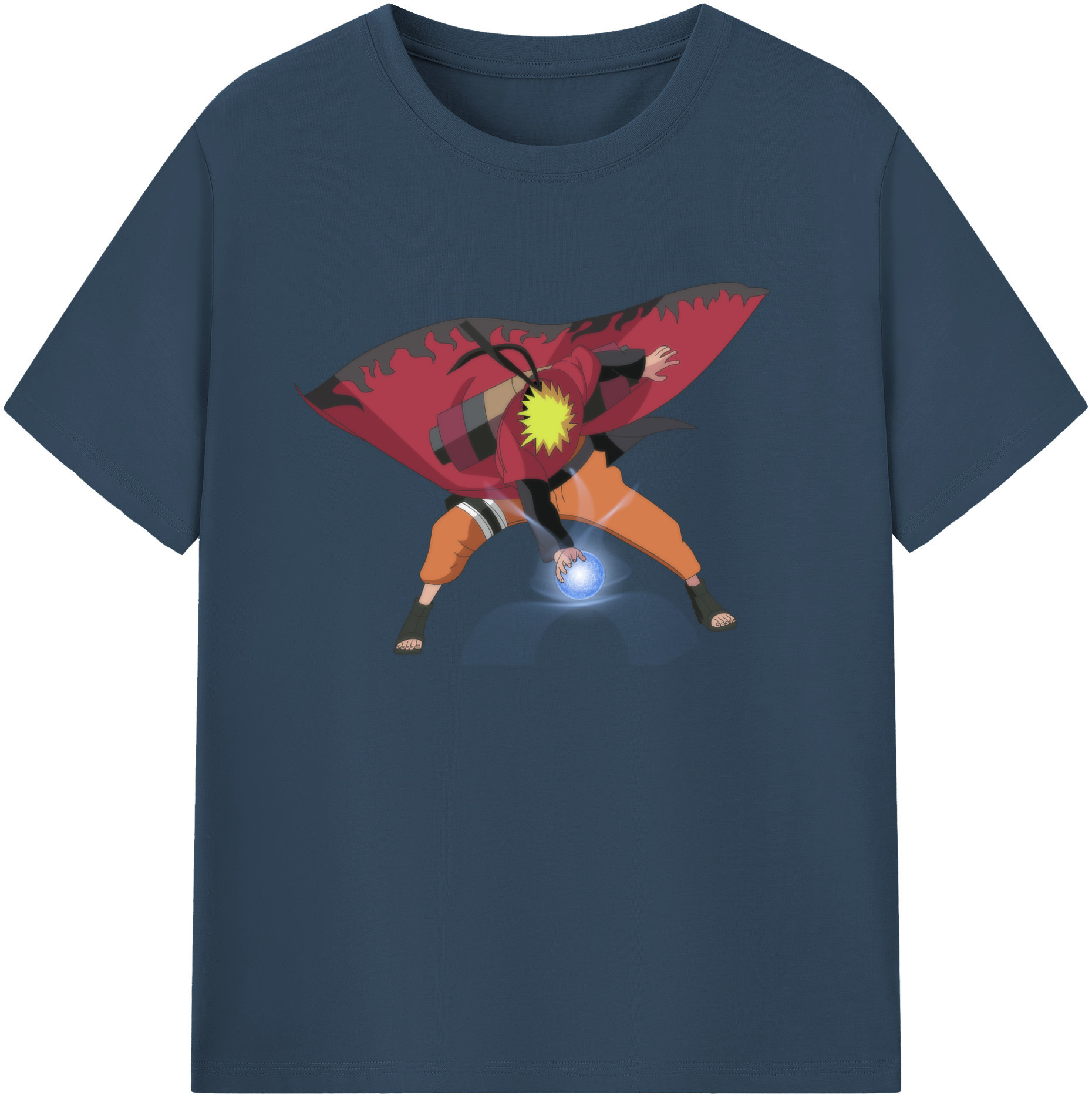 （画像用） NARUTO -ナルト- うずまき ナルト Uzumaki Naruto 綿100％半袖Tシャツ（フロントプリント）