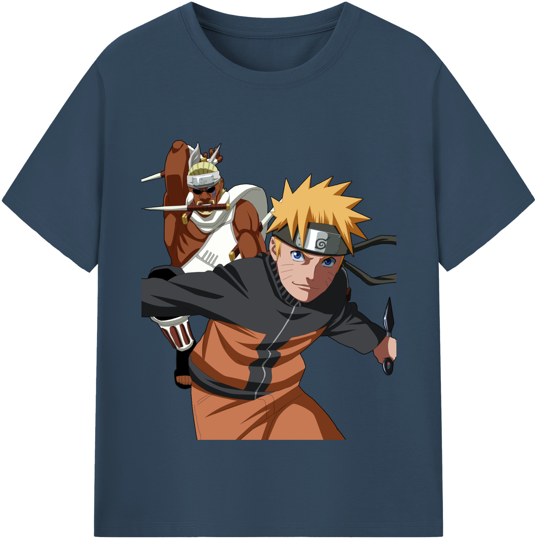 （画像用） NARUTO -ナルト- うずまき ナルト Uzumaki Naruto 綿100％半袖Tシャツ（フロントプリント）