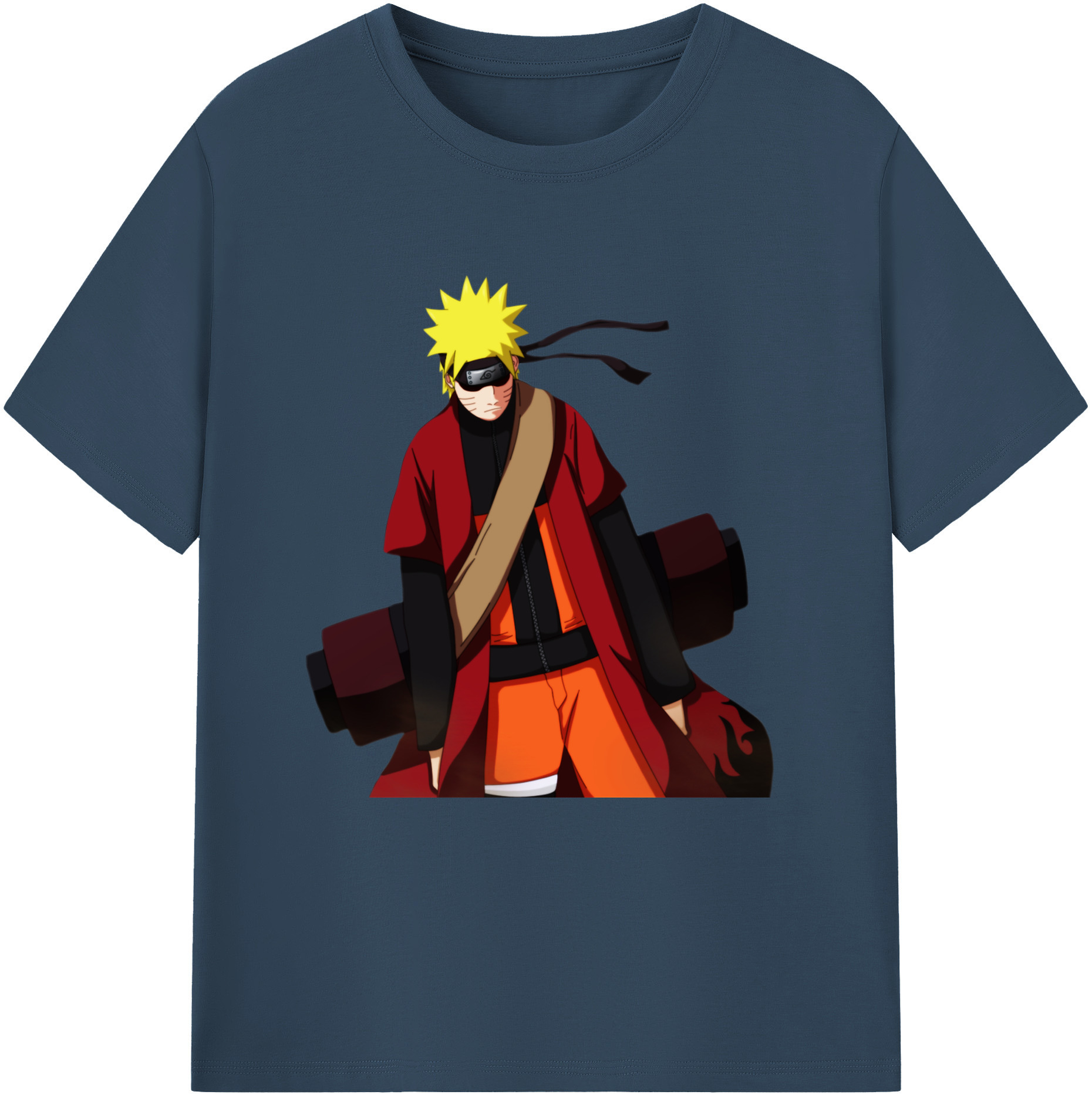 （画像用） NARUTO -ナルト- うずまき ナルト Uzumaki Naruto 綿100％半袖Tシャツ（フロントプリント）