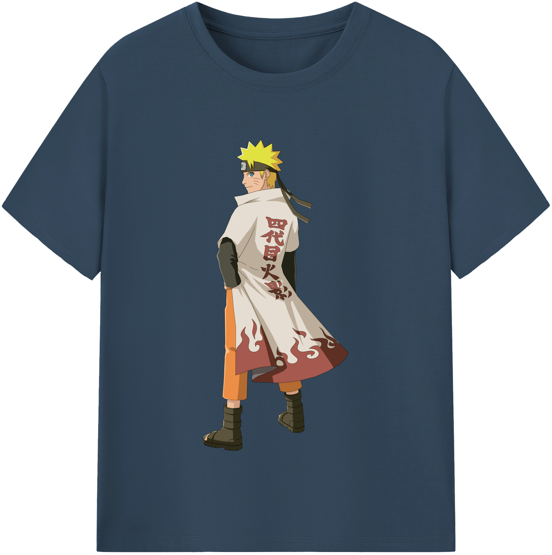 （画像用） NARUTO -ナルト- うずまき ナルト Uzumaki Naruto 綿100％半袖Tシャツ（フロントプリント）