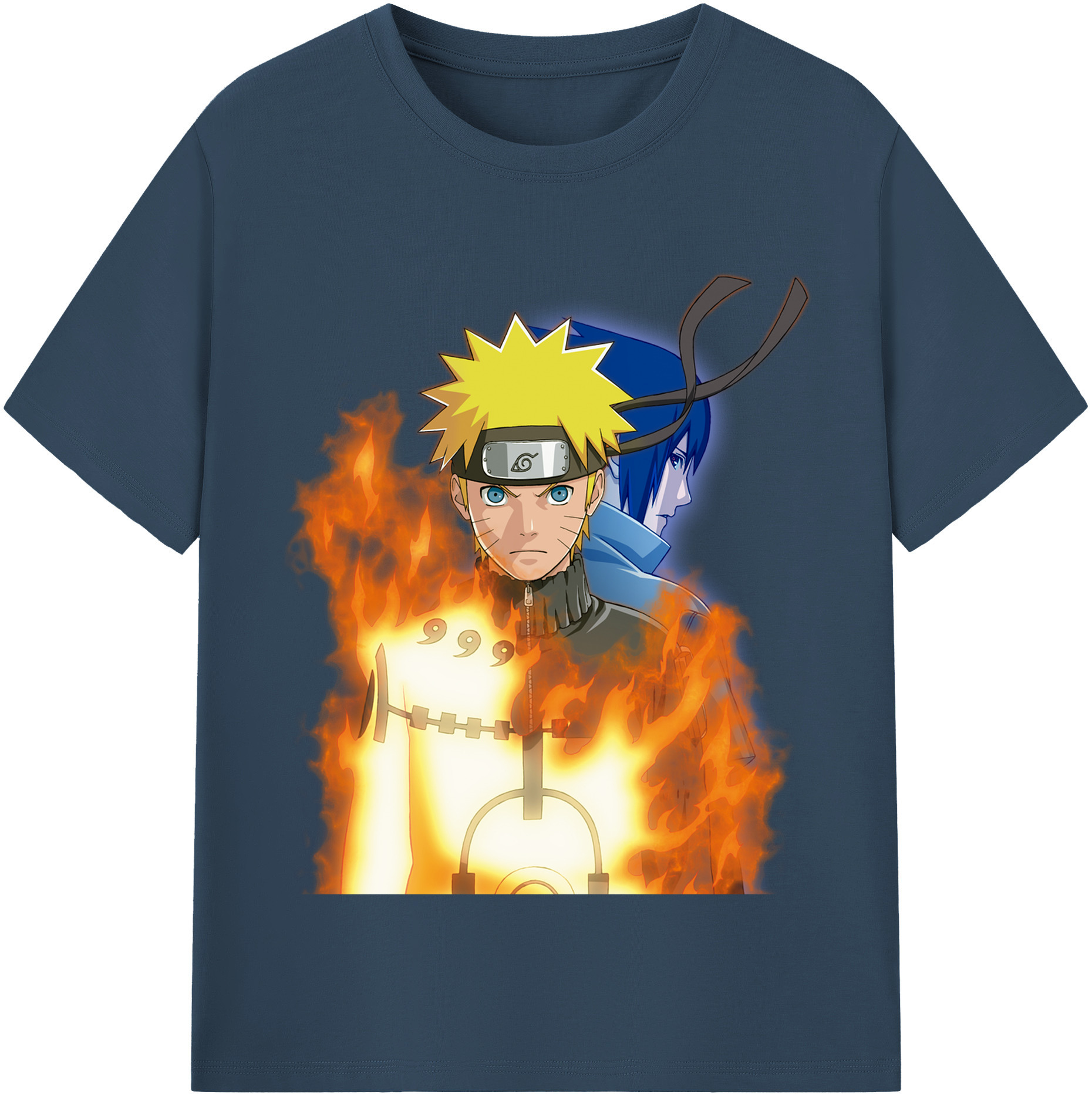 （画像用） NARUTO -ナルト- うずまき ナルト Uzumaki Naruto 綿100％半袖Tシャツ（フロントプリント）