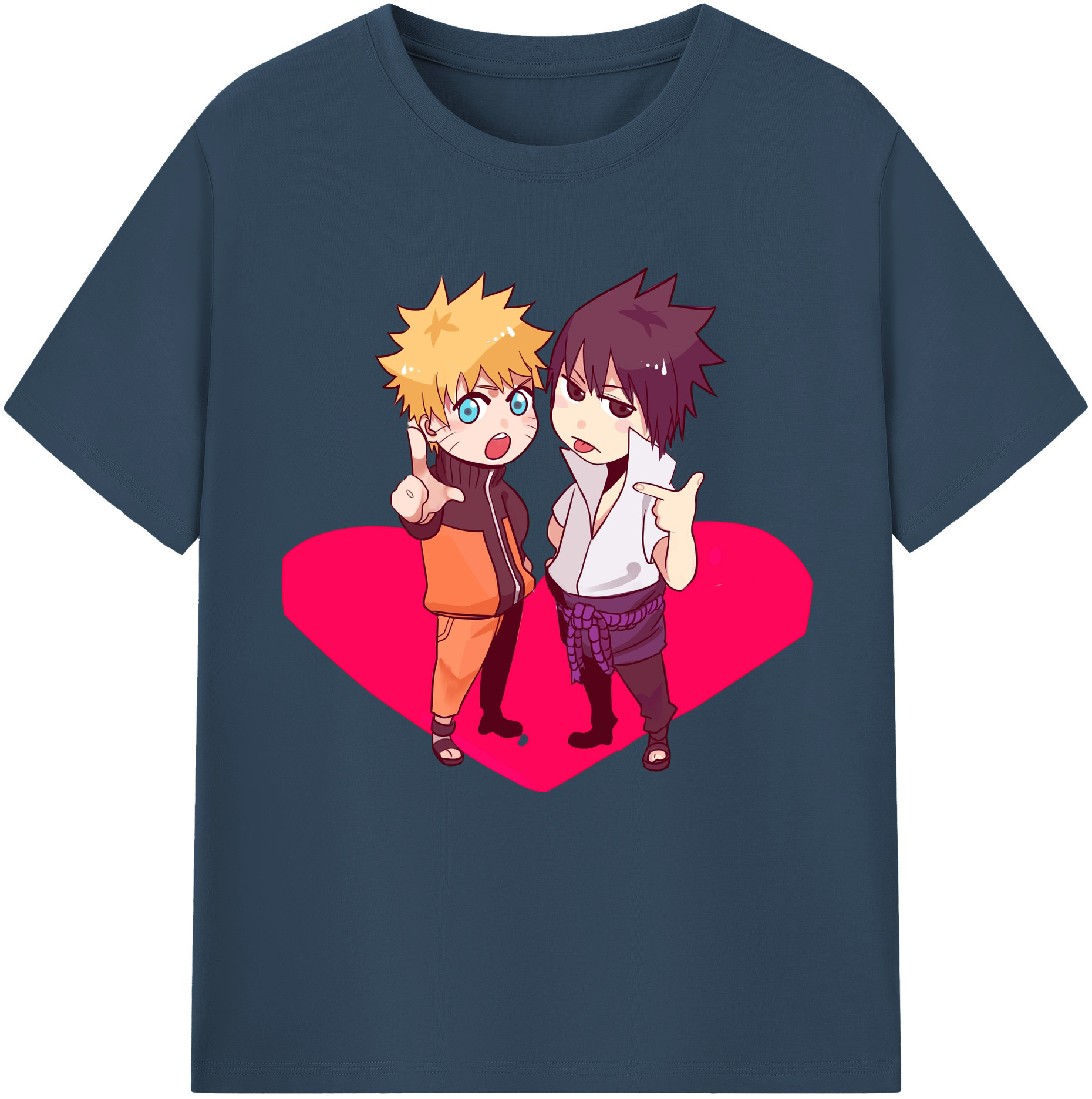 （画像用） NARUTO -ナルト- うずまき ナルト Uzumaki Naruto 綿100％半袖Tシャツ（フロントプリント）