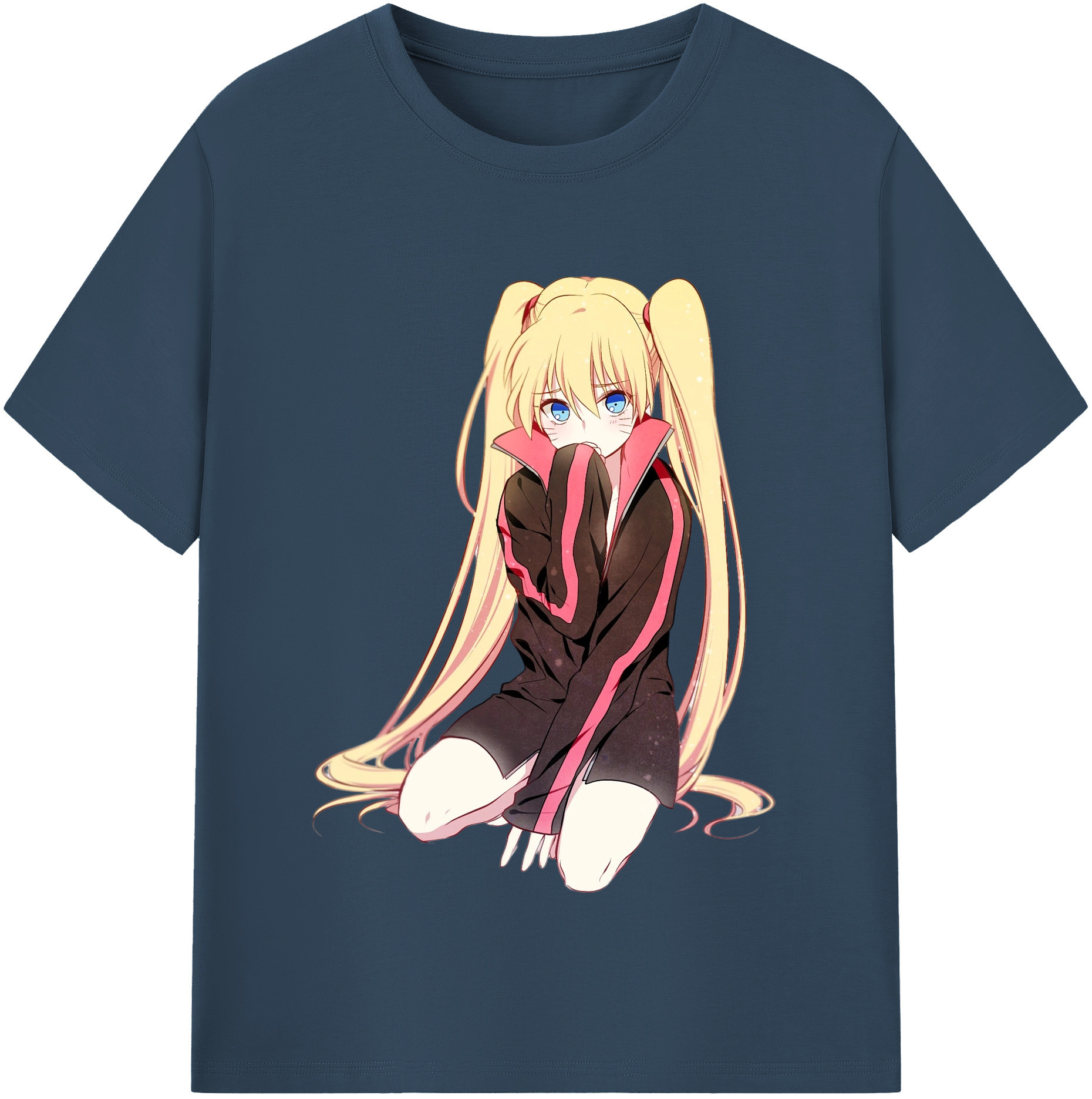 （画像用） NARUTO -ナルト- うずまき ナルト Uzumaki Naruto 綿100％半袖Tシャツ（フロントプリント）