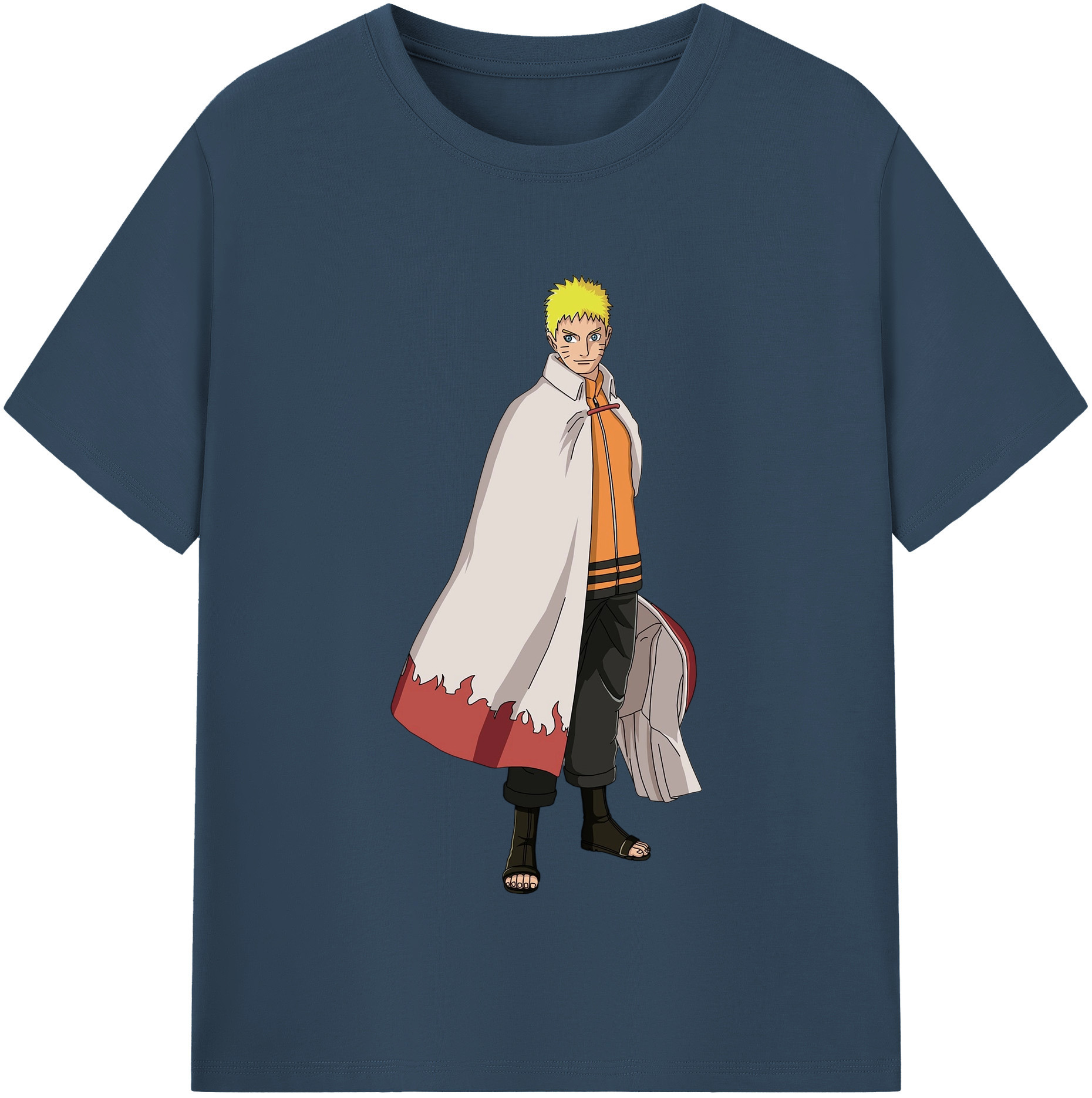 （画像用） NARUTO -ナルト- うずまき ナルト Uzumaki Naruto 綿100％半袖Tシャツ（フロントプリント）