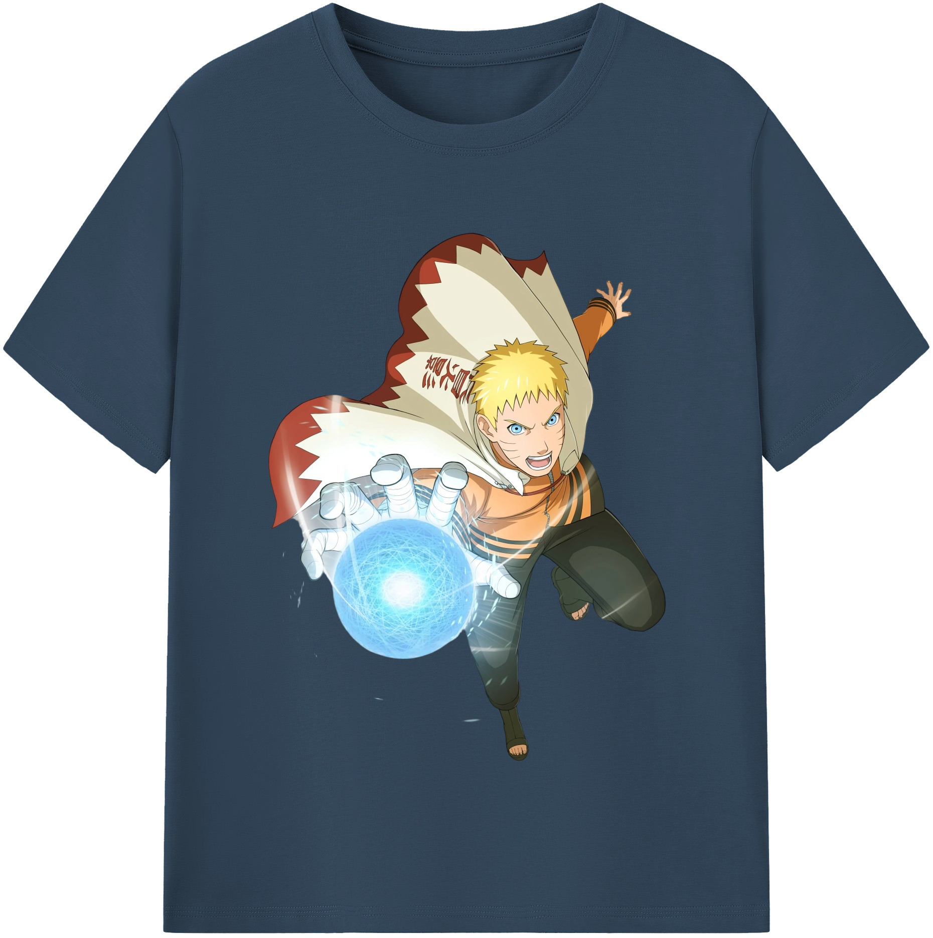 （画像用） NARUTO -ナルト- うずまき ナルト Uzumaki Naruto 綿100％半袖Tシャツ（フロントプリント）