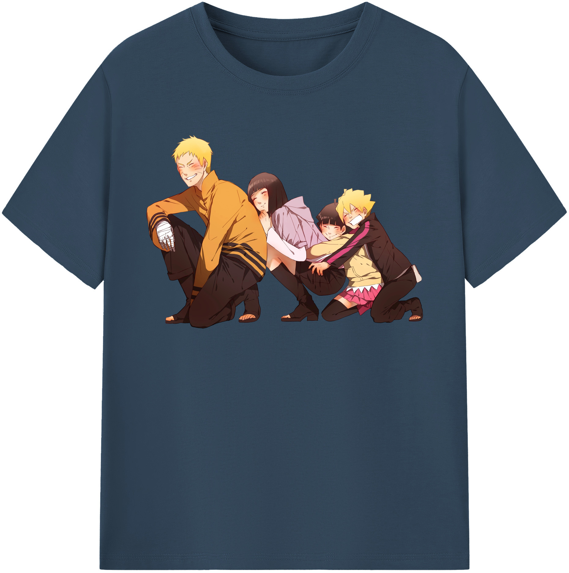 （画像用） NARUTO -ナルト- うずまき ナルト Uzumaki Naruto 綿100％半袖Tシャツ（フロントプリント）